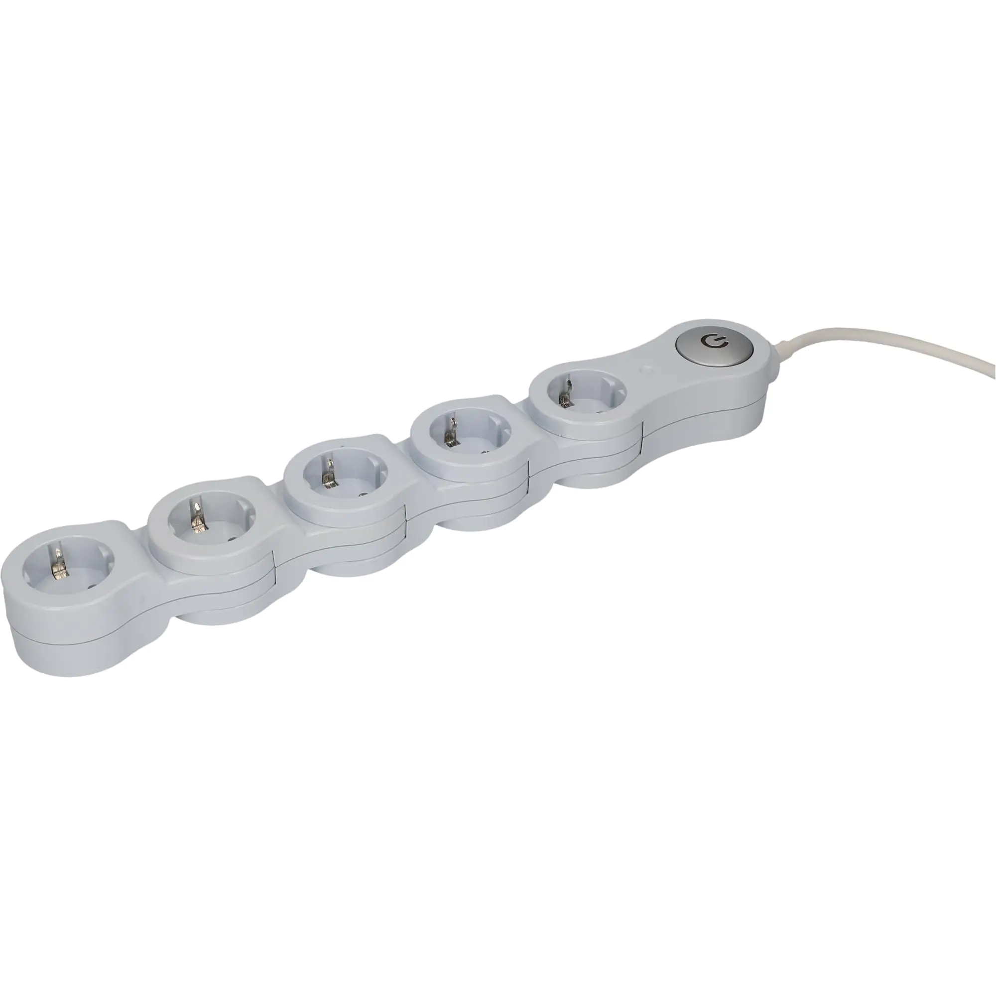 Unitec Steckdosenleiste 5-fach 1,4m flexibel, weiß