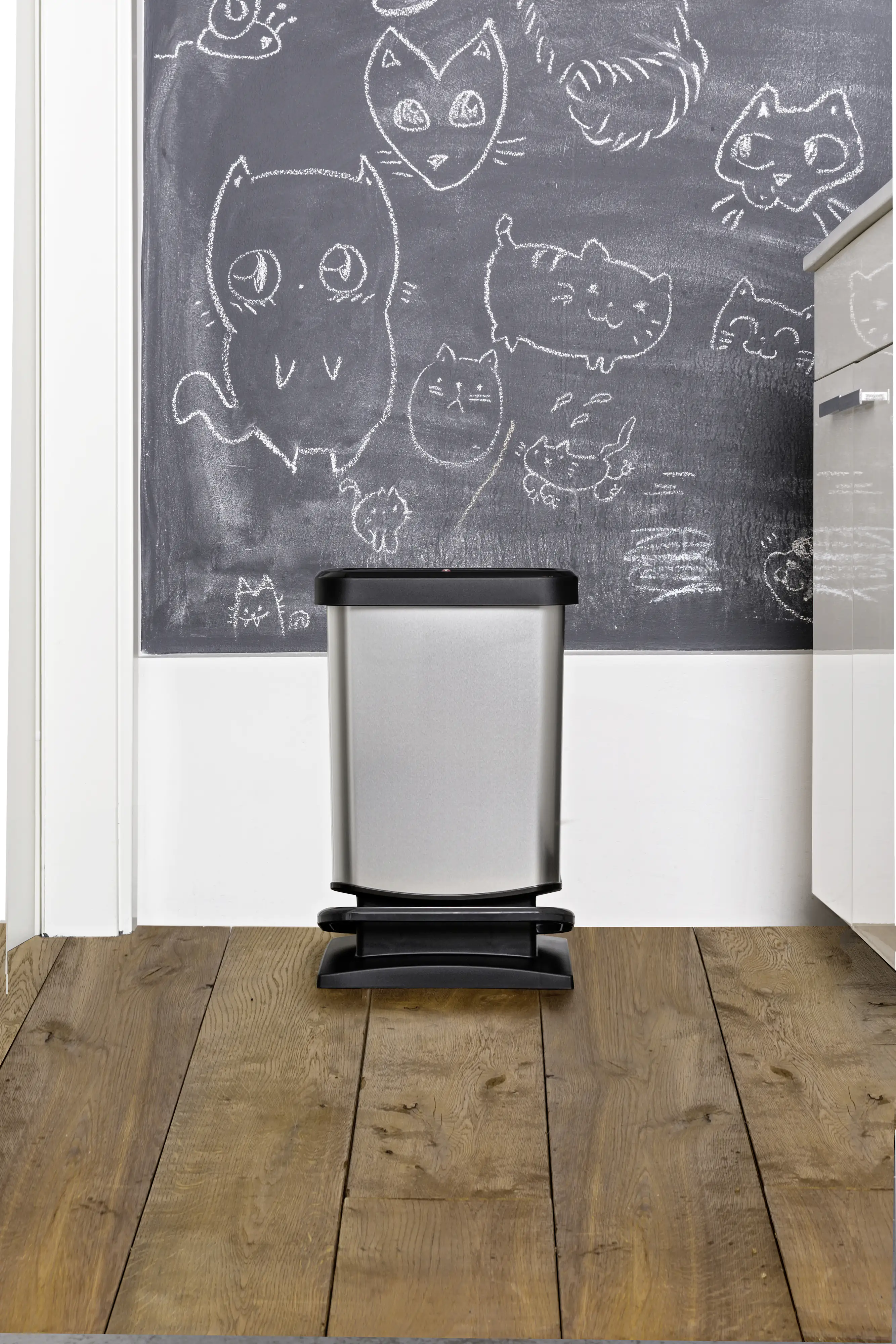 Rotho Treteimer Paso 20 L silber