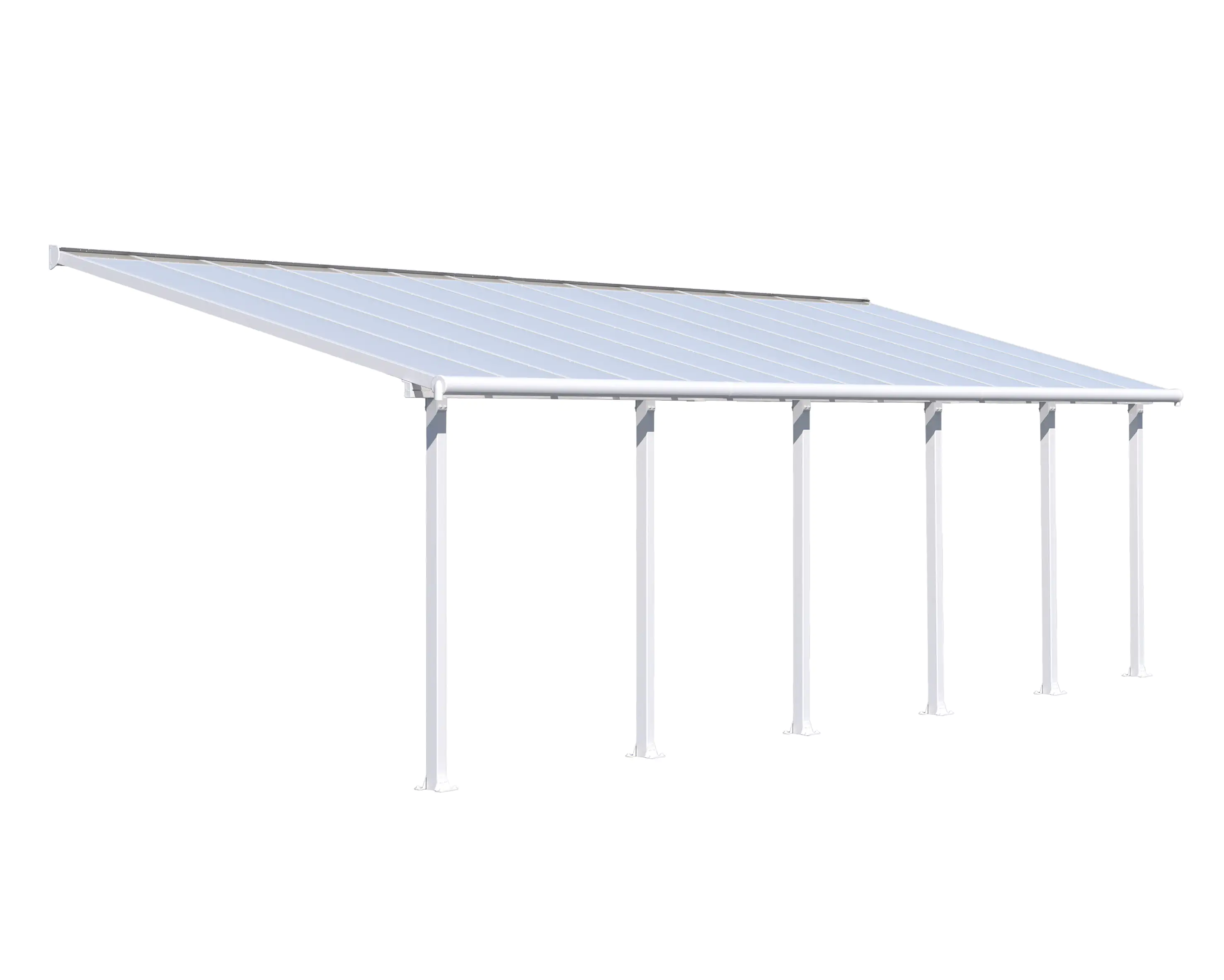 Canopia Terrassenüberdachung Olympia 3x8.6 weiß