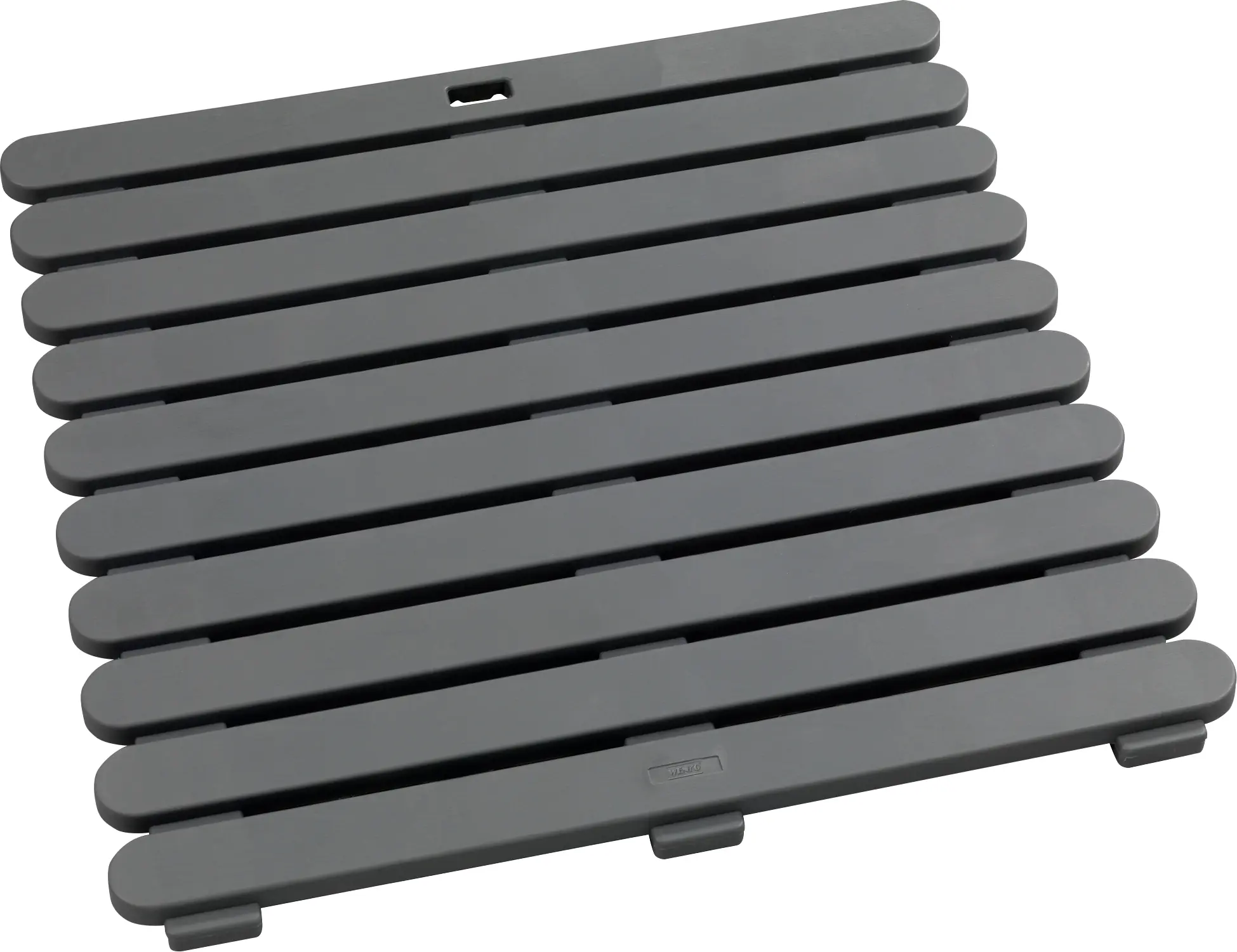 WENKO Duschmatte Indoor & Outdoor grau, 55 x 55 x 3 cm