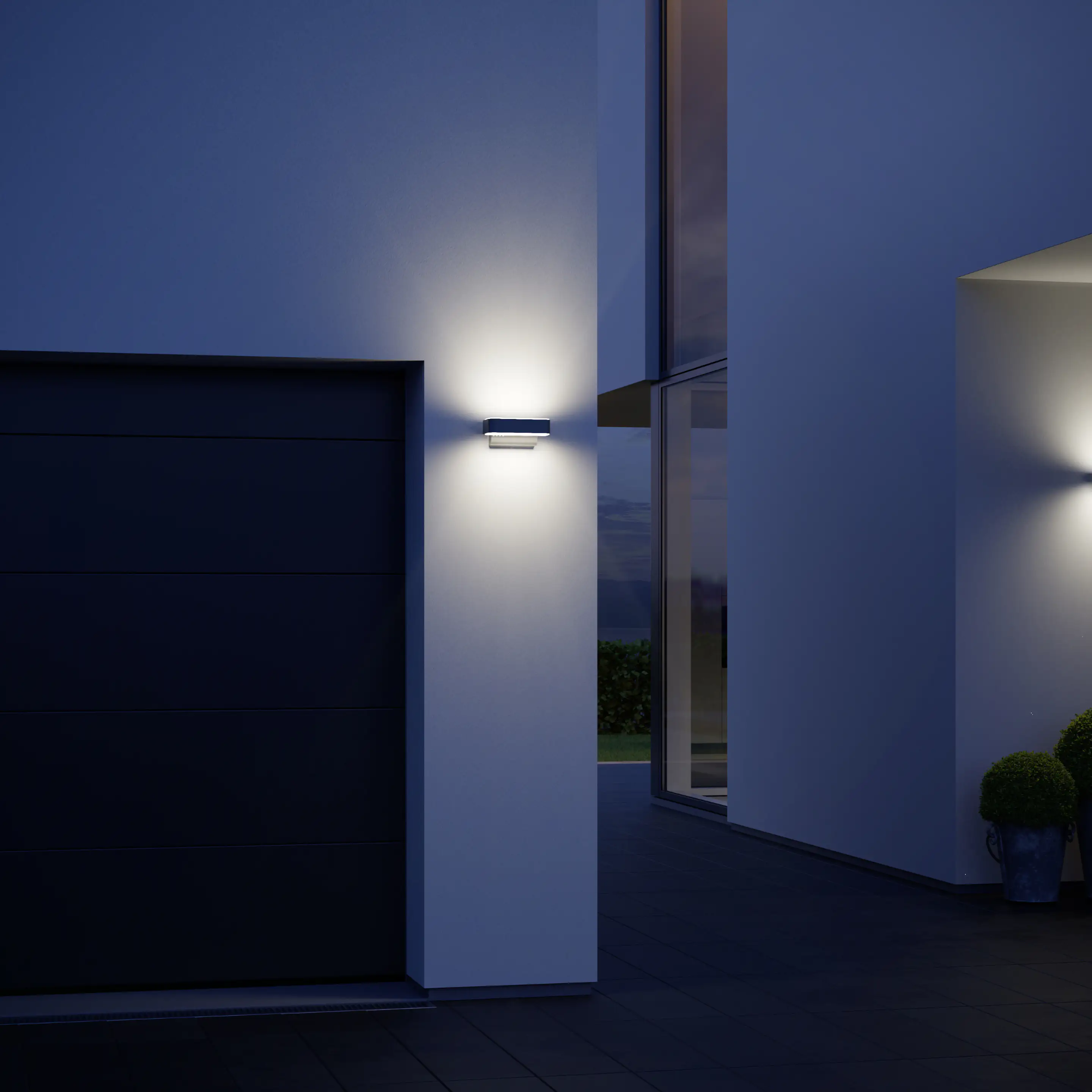 Steinel Außenleuchte L 810 C Anthrazit Up-/Downlight mit Bluetooth Connect