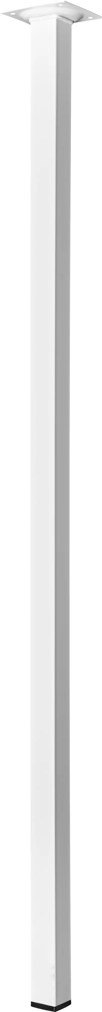 Hettich Tischbein 80 x 2,5 x 2,5 cm Stahl weiß - 1 Stück