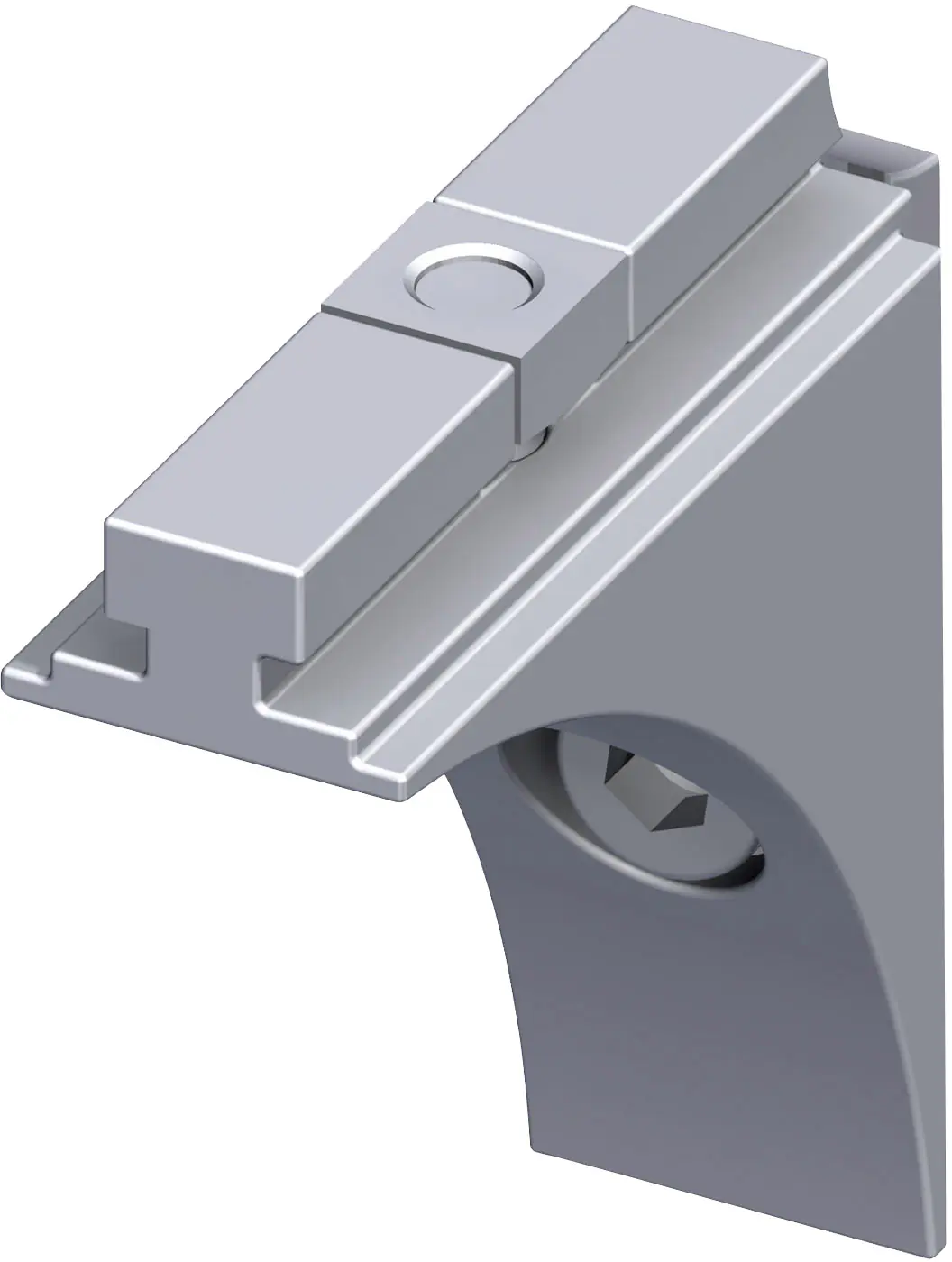 coaxis®-Verbindungswinkel 48.5 x 48.5 mm Aluminium poliert blank