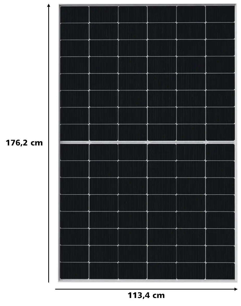 SunEnergyXT Osda Solarmodul 450 Watt bifazial ODA450-24V-MHDBRz Full Black