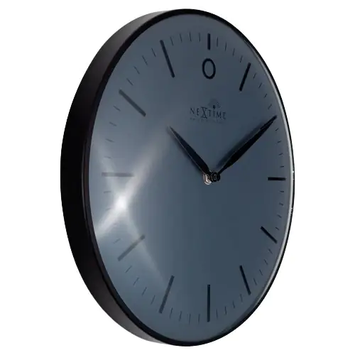 Nextime Funk-Wanduhr Small Glamour Ø 30 cm anthrazit