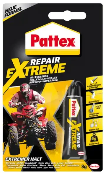 Pattex Repair Extreme Alleskleber-Gel 8 g Tube, kristallklar