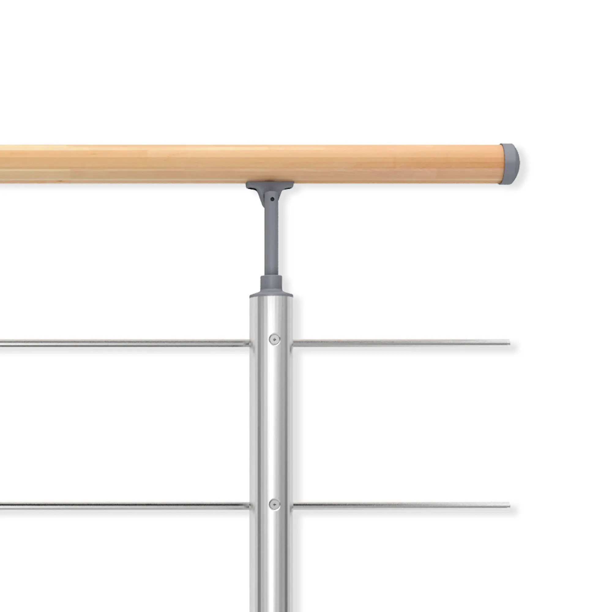 DOLLE Geländerset PS 030 Aluminium mit Buchehandlauf 150 cm