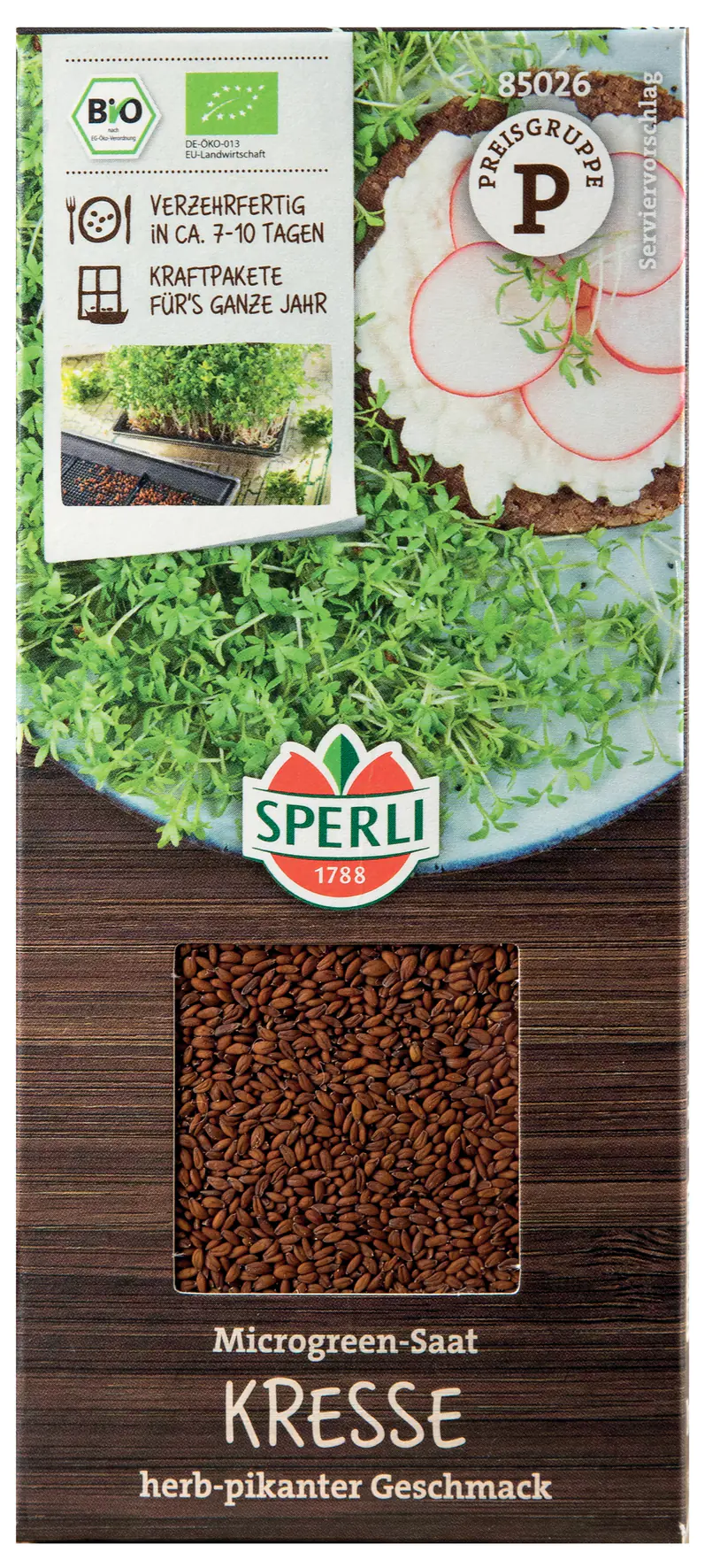 Sperli BIO Microgreen-Saat Kresse