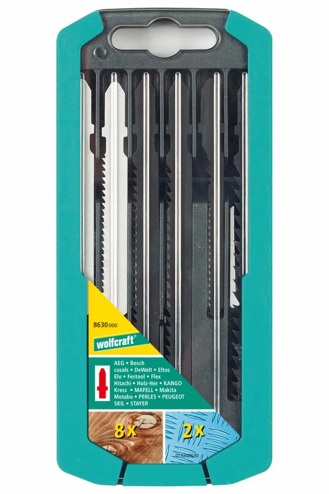 Wolfcraft Stichsägeblätter-Set 8630000 10 Stück
