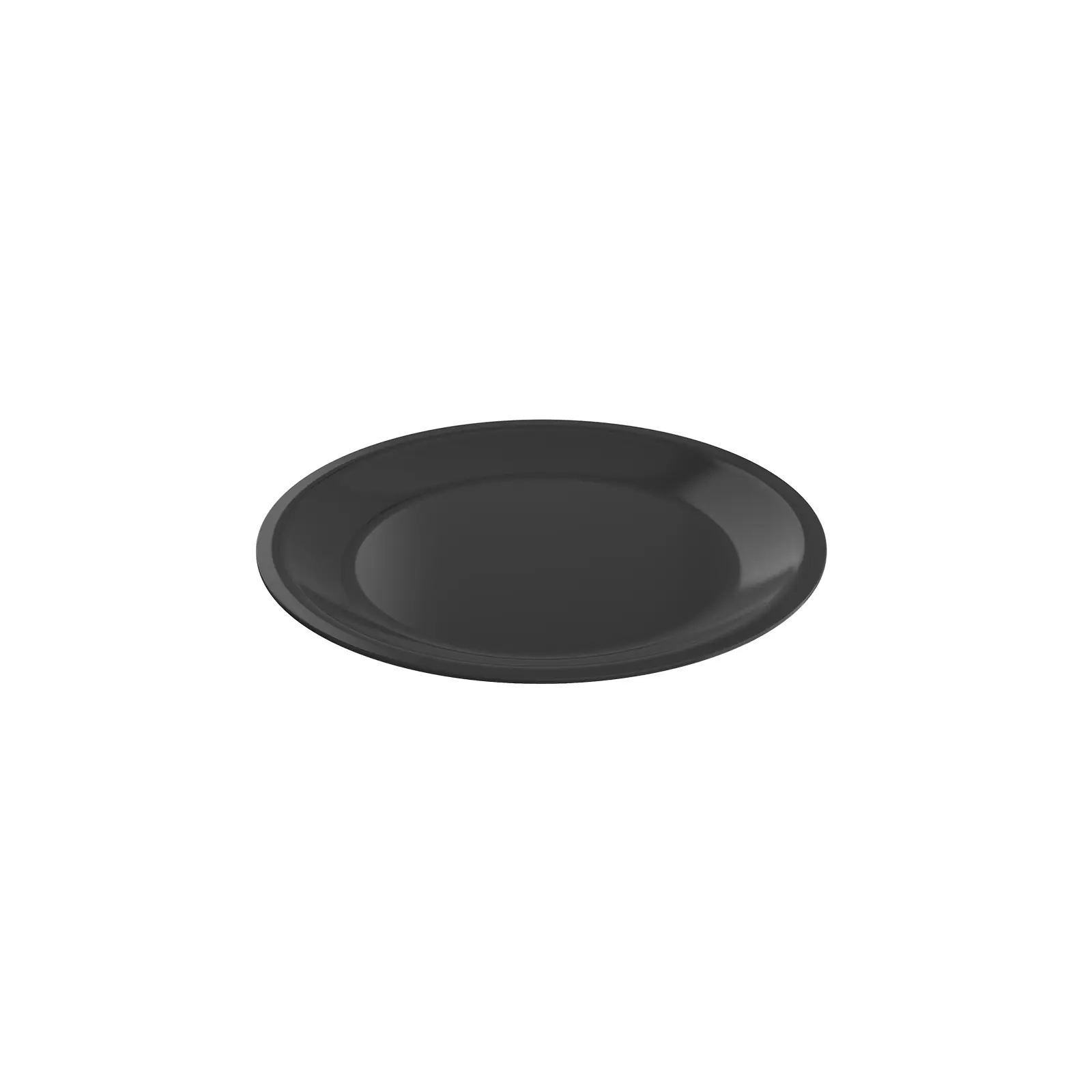 Rotho Teller Caruba Ø 26 cm flach schwarz 