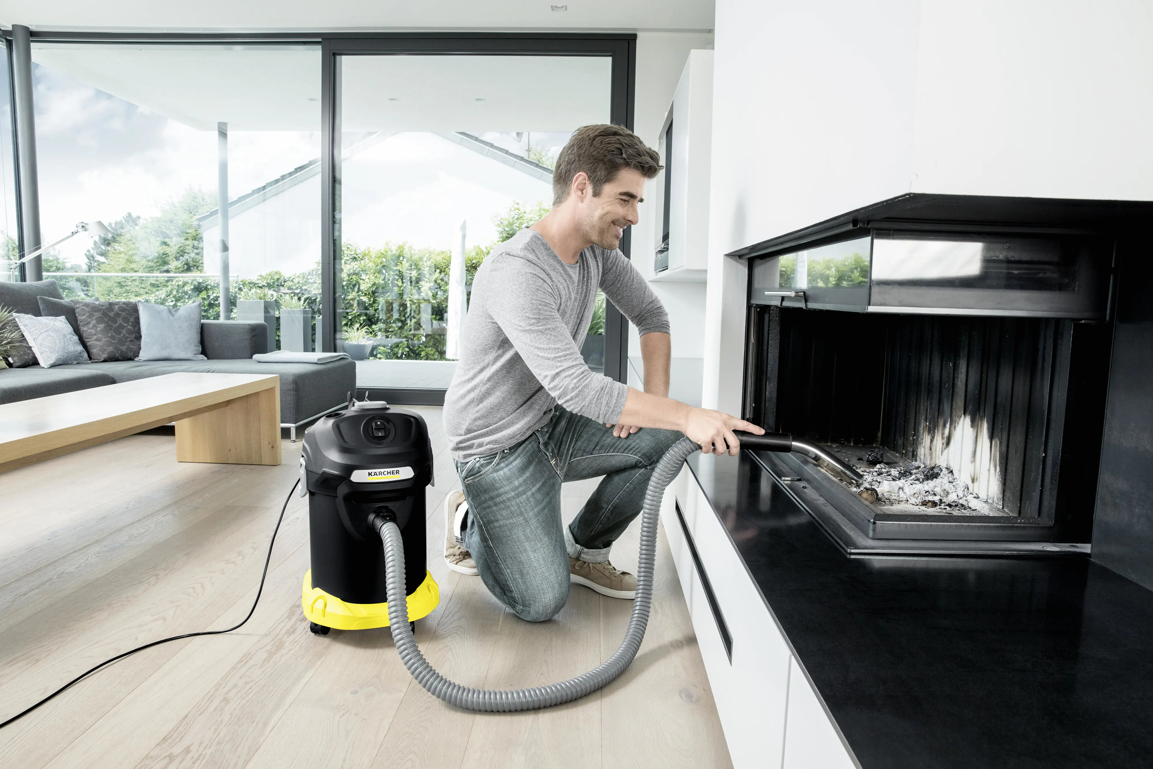 Kärcher Aschesauger AD 4 Premium 600 W 17 l für Grill und Kamin