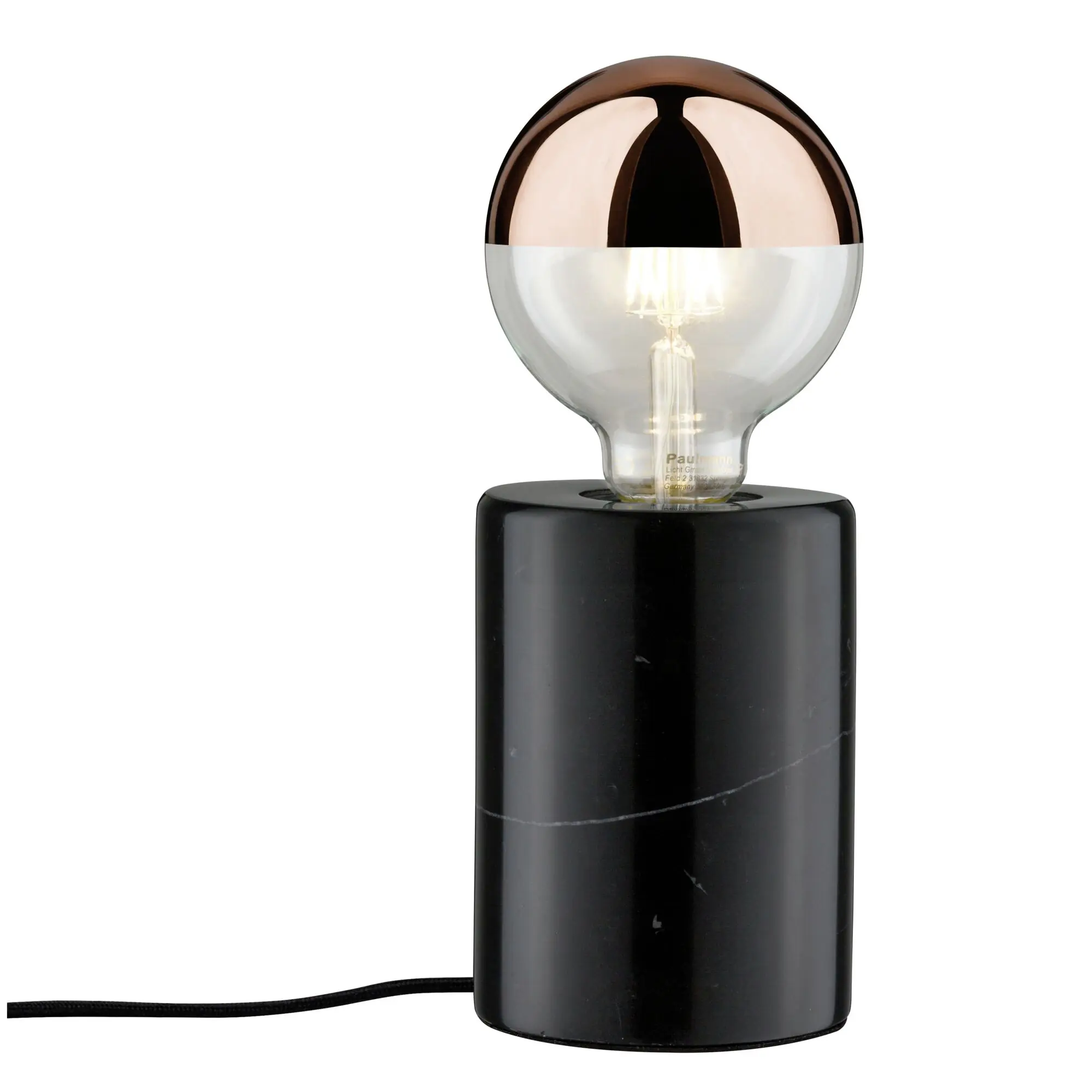 Paulmann Tischlampe Neordic Nordin schwarz