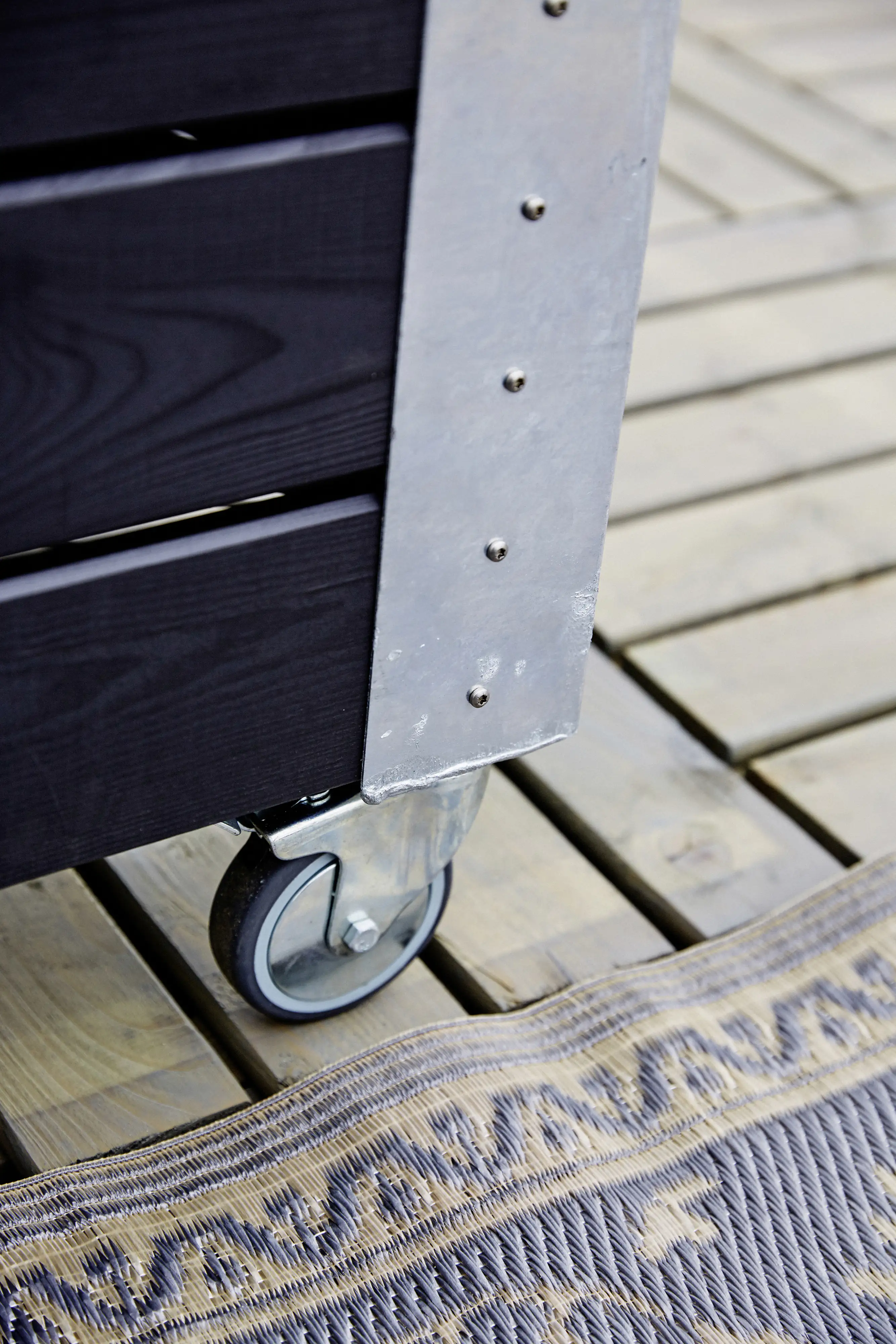 Plus Räder für Cubic Blumenkasten Räder Ø100 mm (4 Stck.) Verzinkt