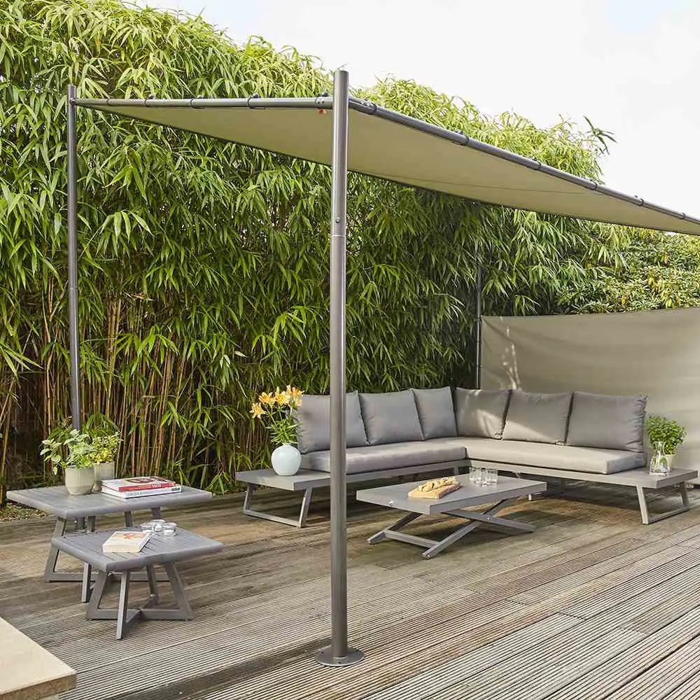 Siena Garden Pavillon Levino 300 x 400 cm grau