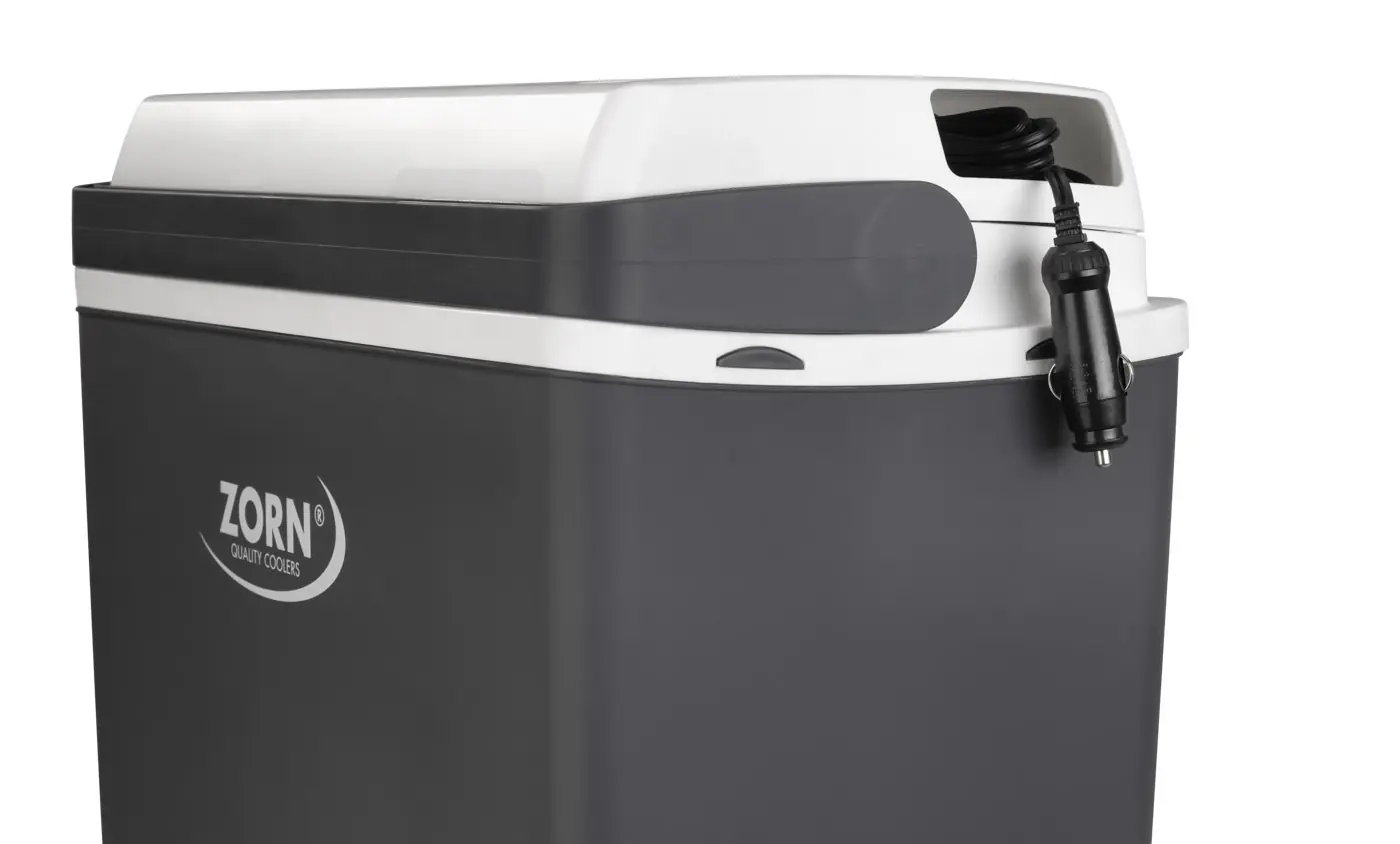 Zorn Kühlbox elektrisch ZA24 12V Anschluss Auto & Caravan grau/weiß  21,9 L