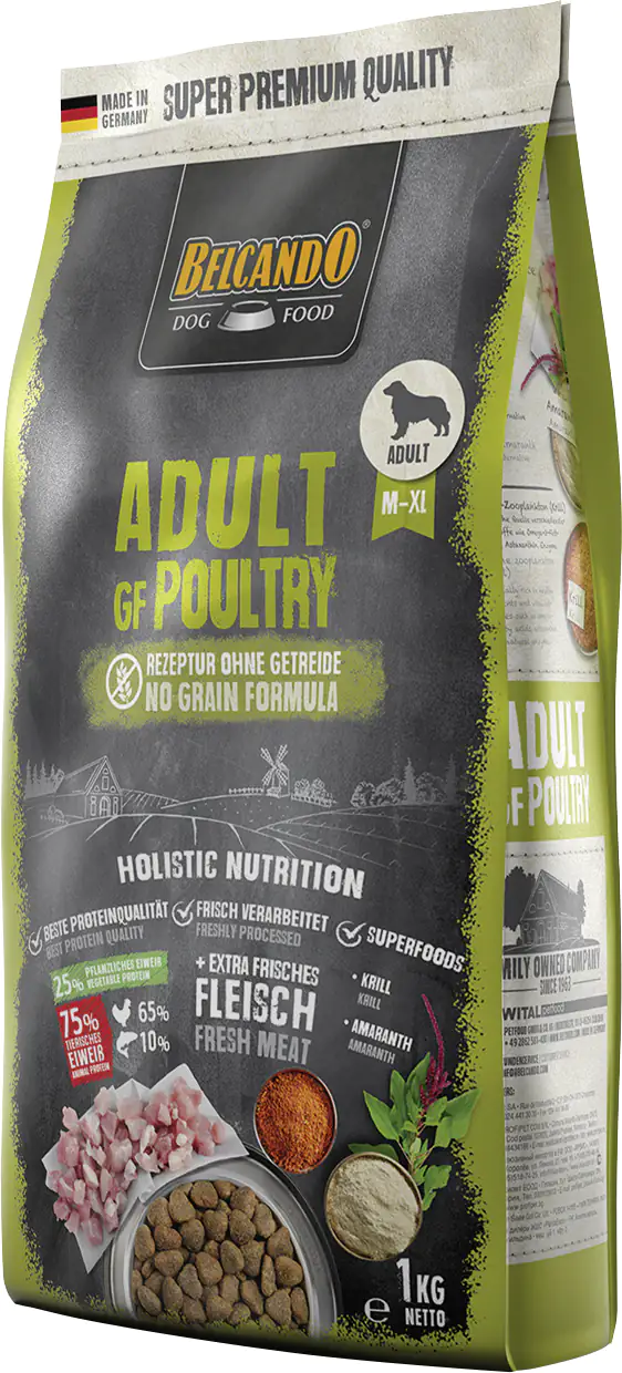 Belcando GF Poultry Hundetrockenfutter Adult 1 kg Geflügel 