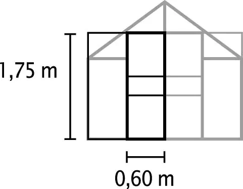 Vitavia Türerweiterung Merkur 60 x 175 cm HPK