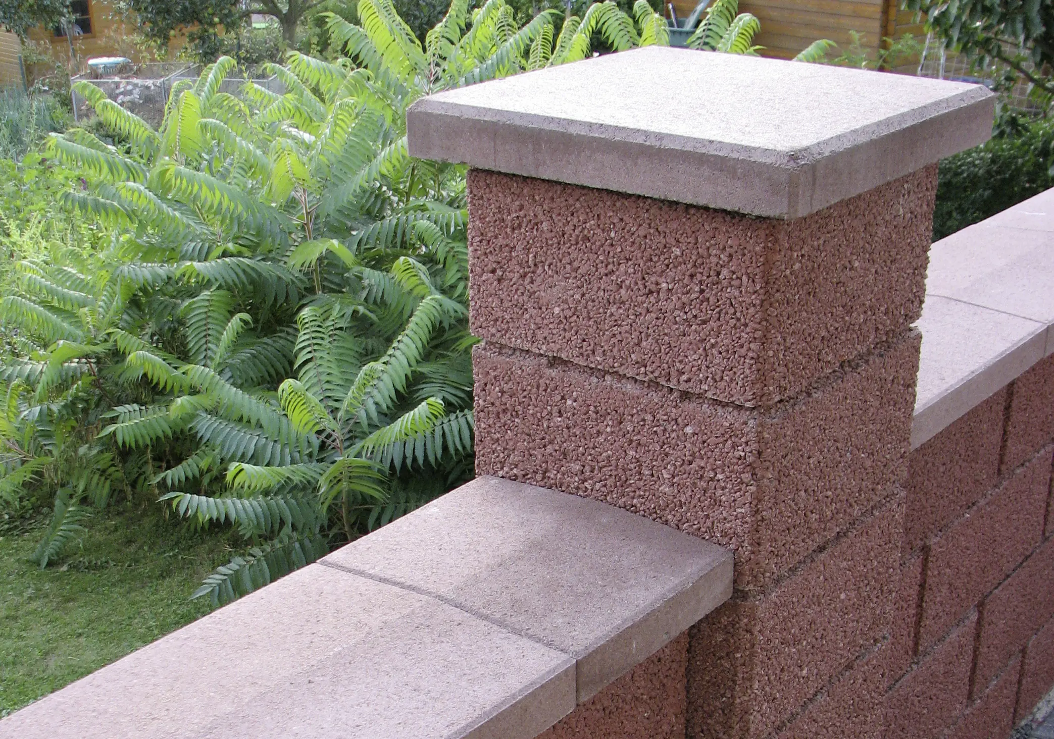 Kann Pfeilerabdeckung Garten 45 x 45 x 6 cm braun