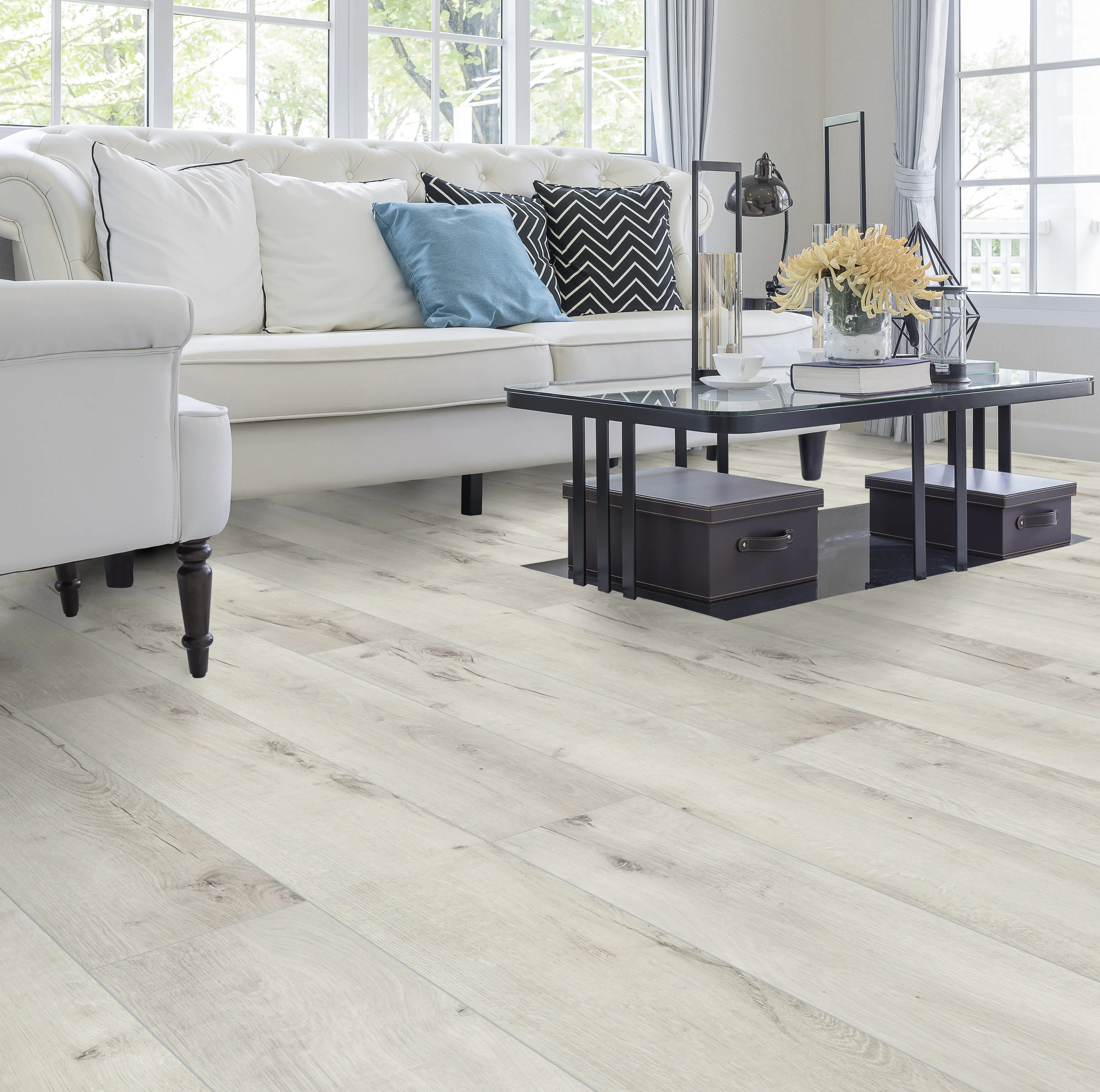 Classen Laminat Megaloc Aquaprotect 128,5 x 19,2 cm 8 mm Oak creme