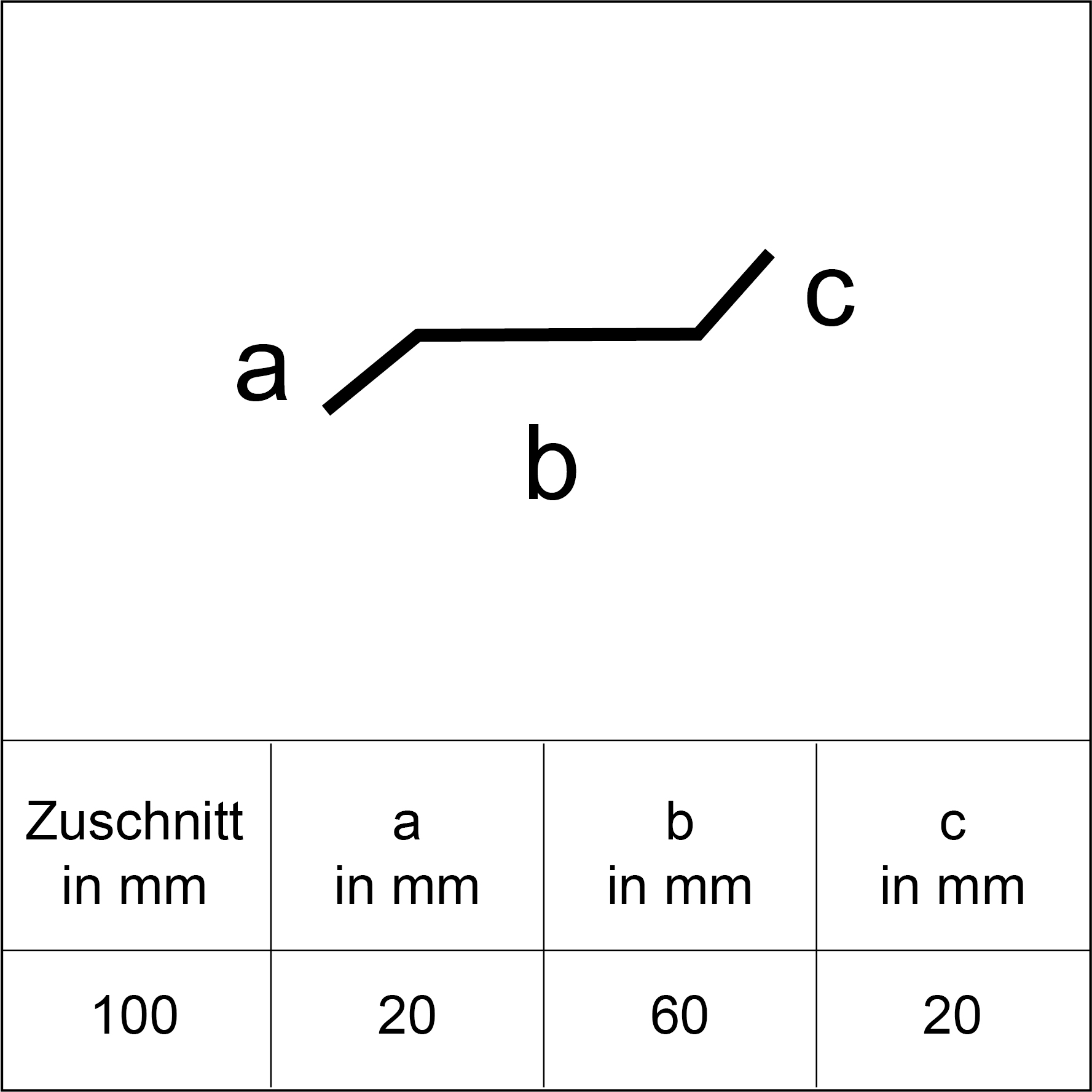 Sarei Z-Profil HG8 1000 x 60 x 20 mm natur