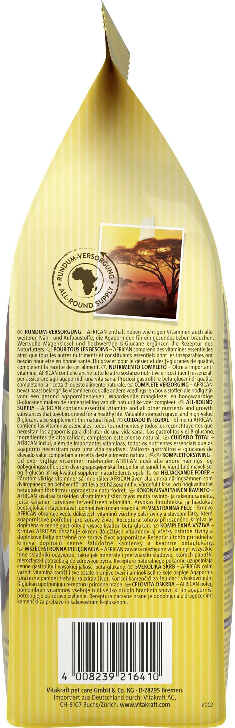 Vitakraft AFRICAN afrik. Kleinpapagei 750 g