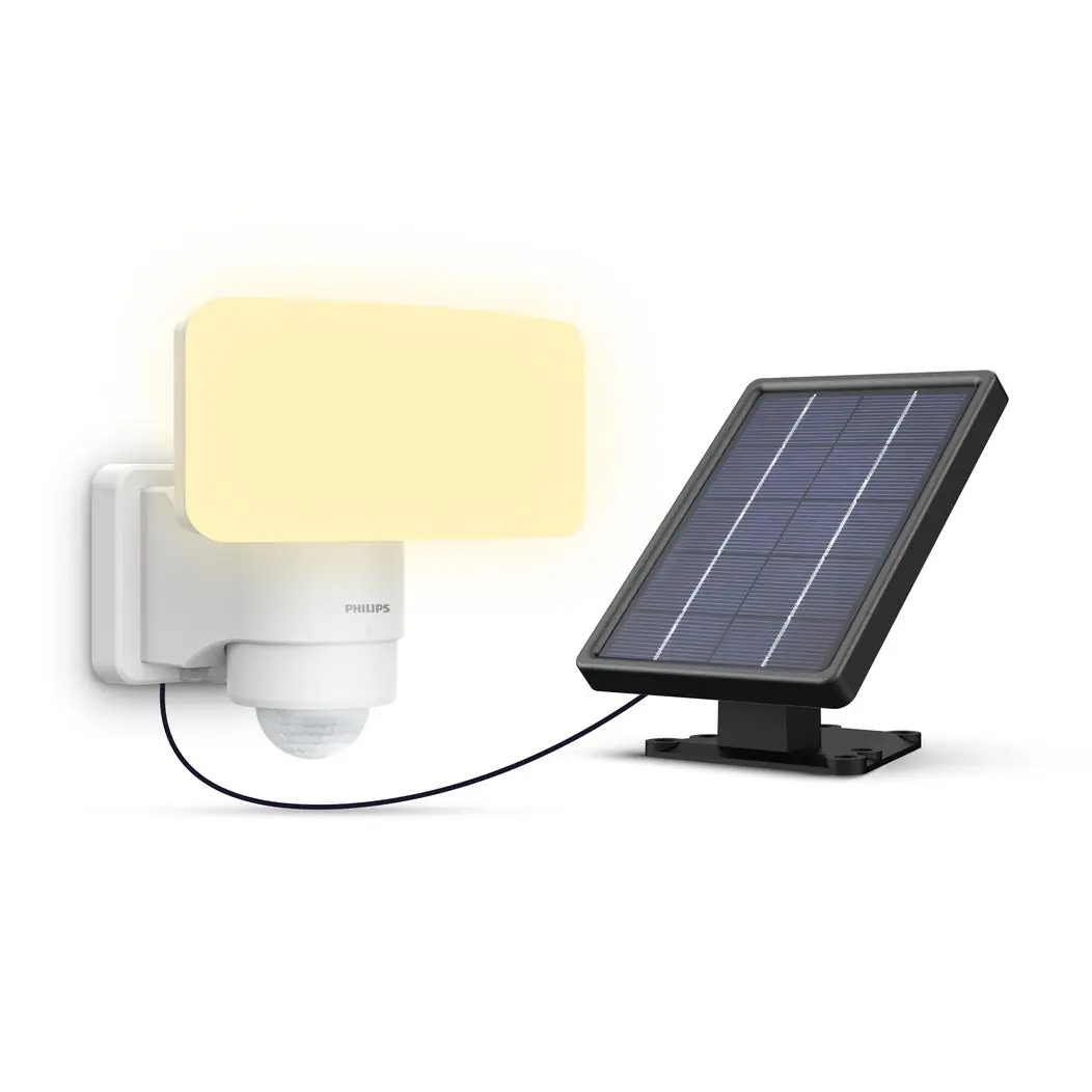 Philips Solar Wandleuchte Tylus weiß 18,5 x 21 x 17 cm warmweiß