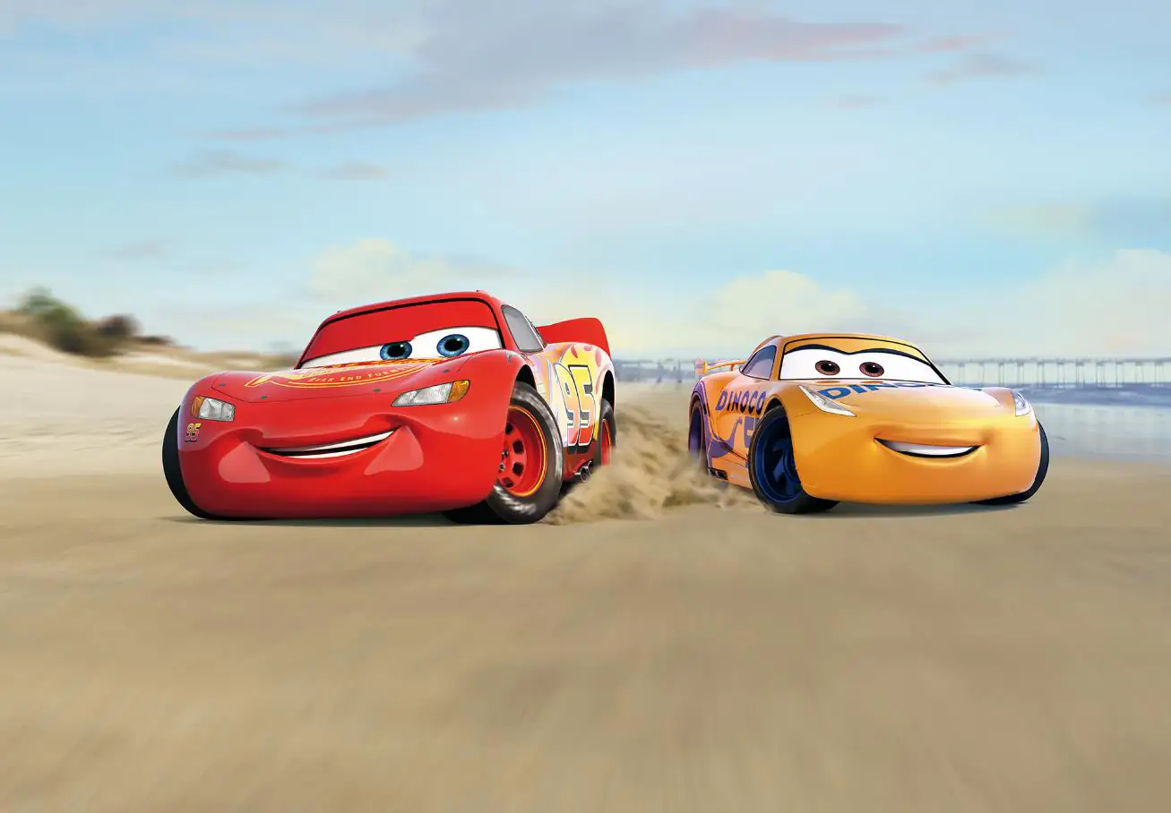 Komar Fototapete Cars Beach Race 368 x 254 cm 