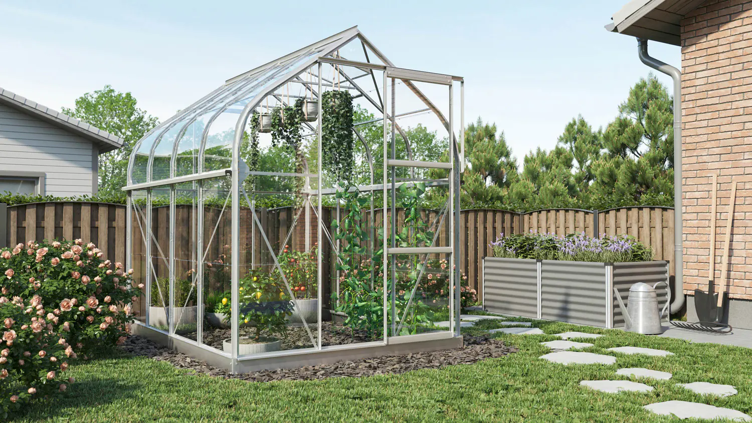Vitavia Gewächshaus Orion 5000 202 x 257 cm 3 mm ESG