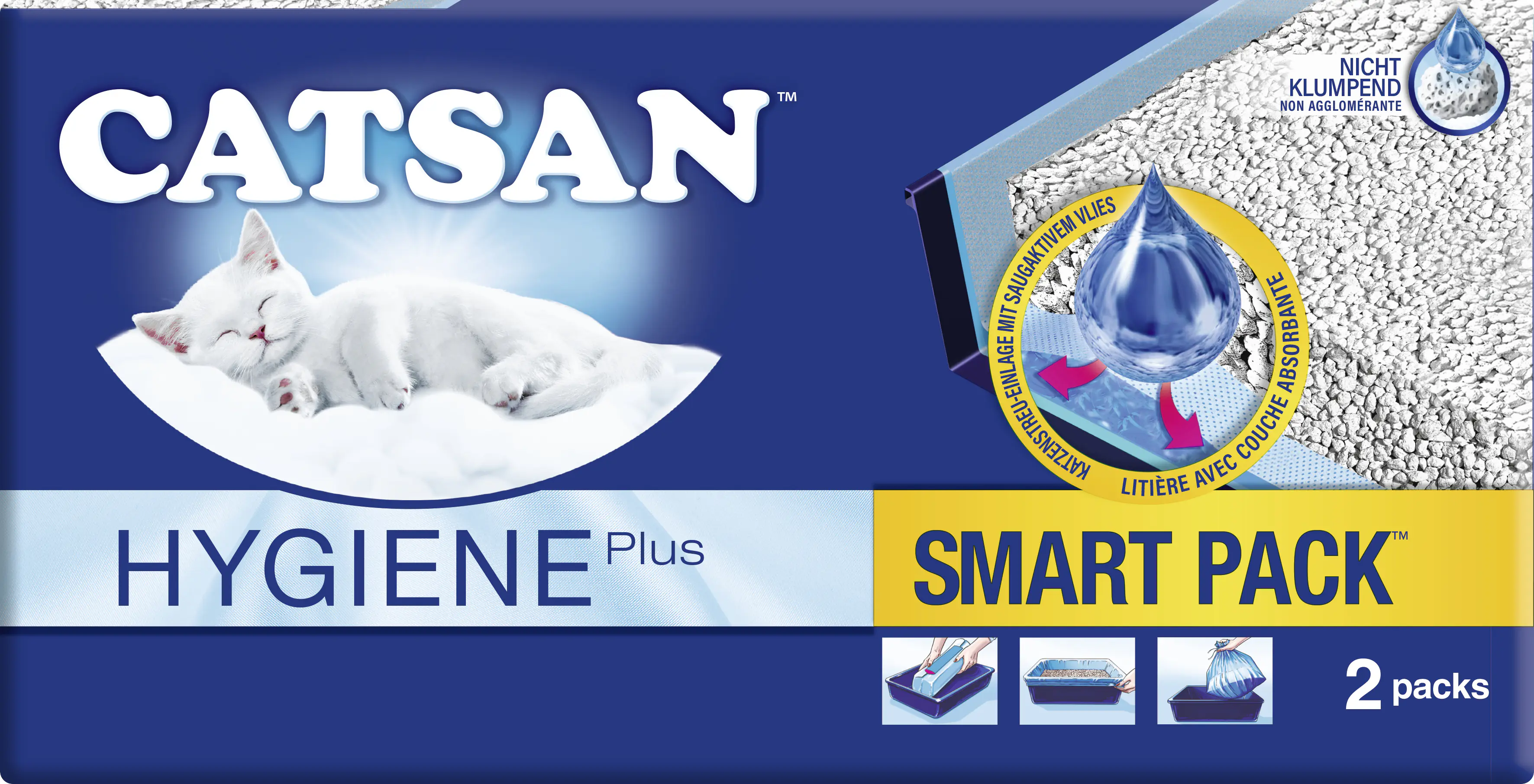 Catsan Smart Pack Einlegepack für Katzentoilette Inhalt: 2 Stk.
