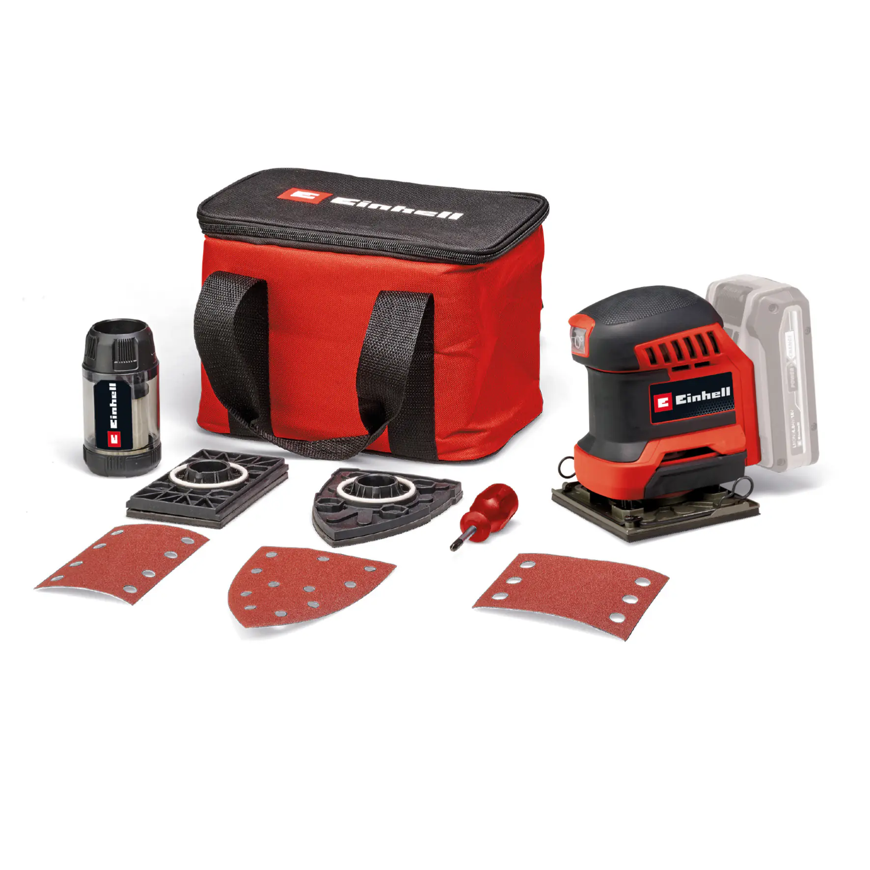 Einhell Expert Akku-Faustschleifer TE-OS 18/113 3X  Li Solo