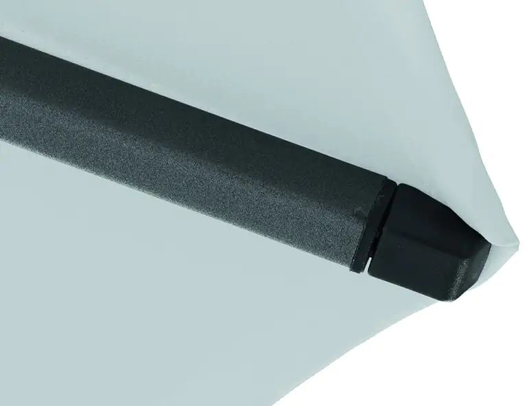 Siena Garden Mittelstockschirm Avio grau Ø 350 cm