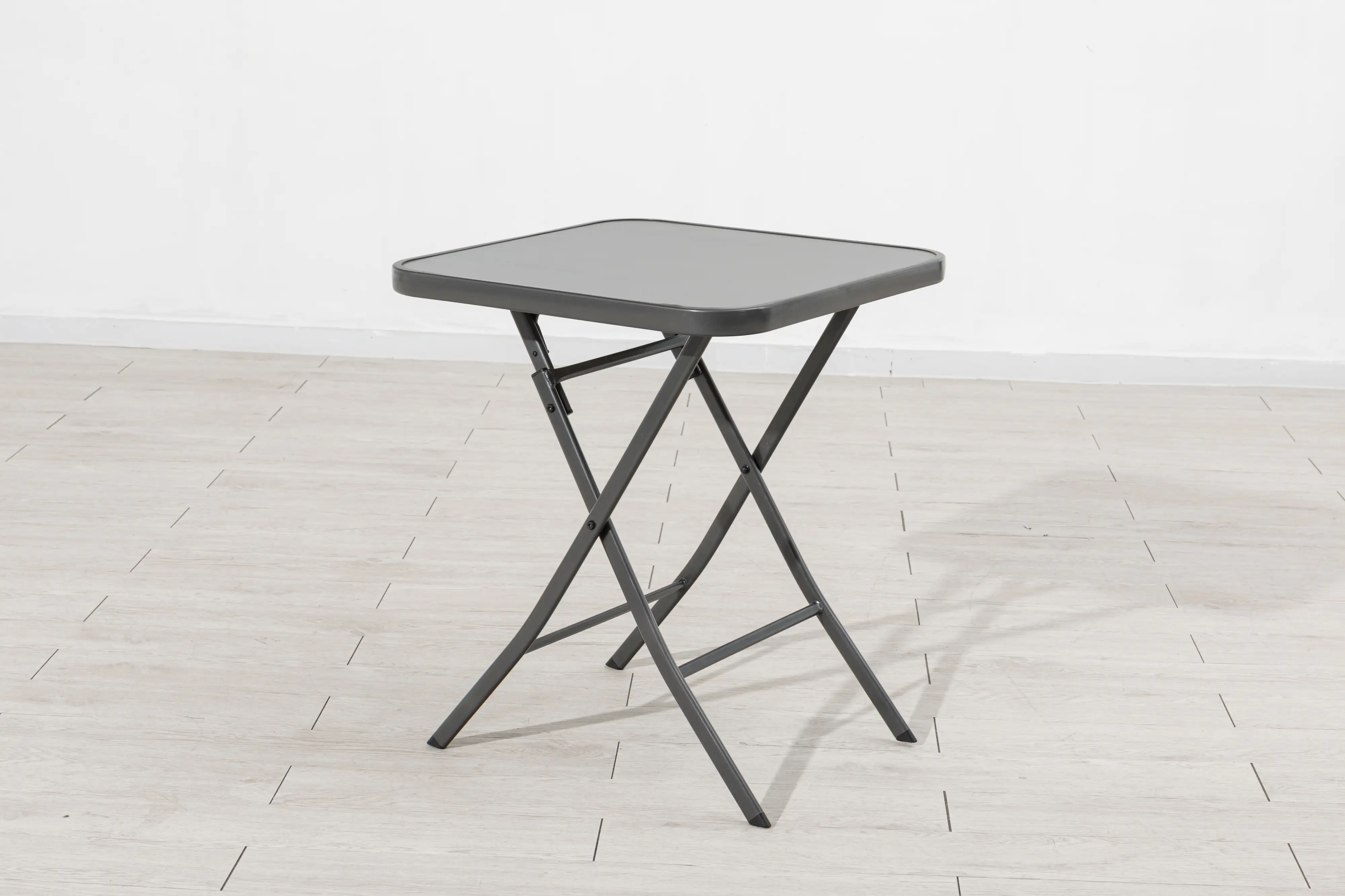 TrendLine Glastisch Terni klappbar anthrazit 60 x 60 x 71 cm