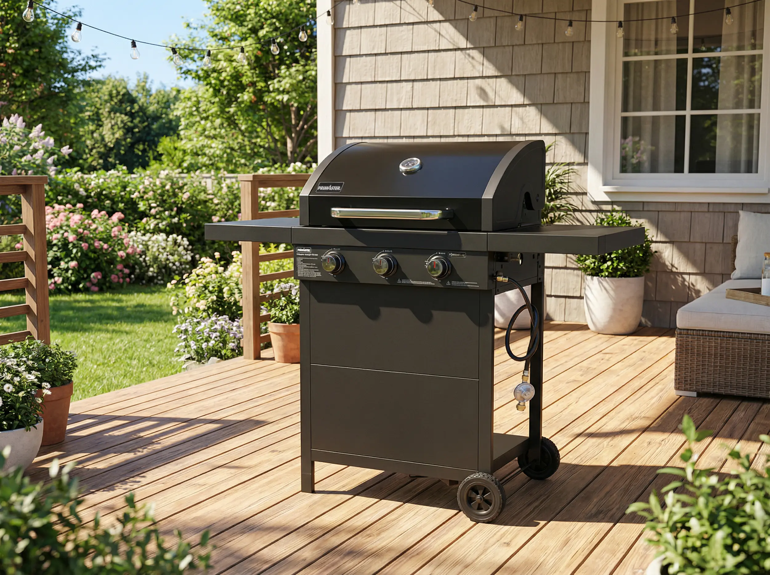 Primaster Gasgrill Walcott Grillfläche: 65 x 43 cm