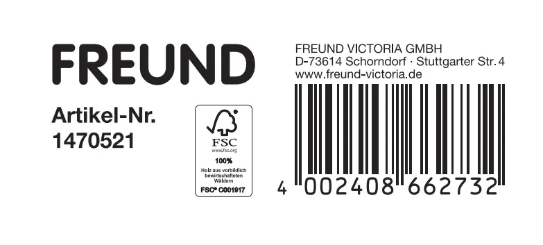 Freund Victoria Fugenbürste 140 cm, massiv