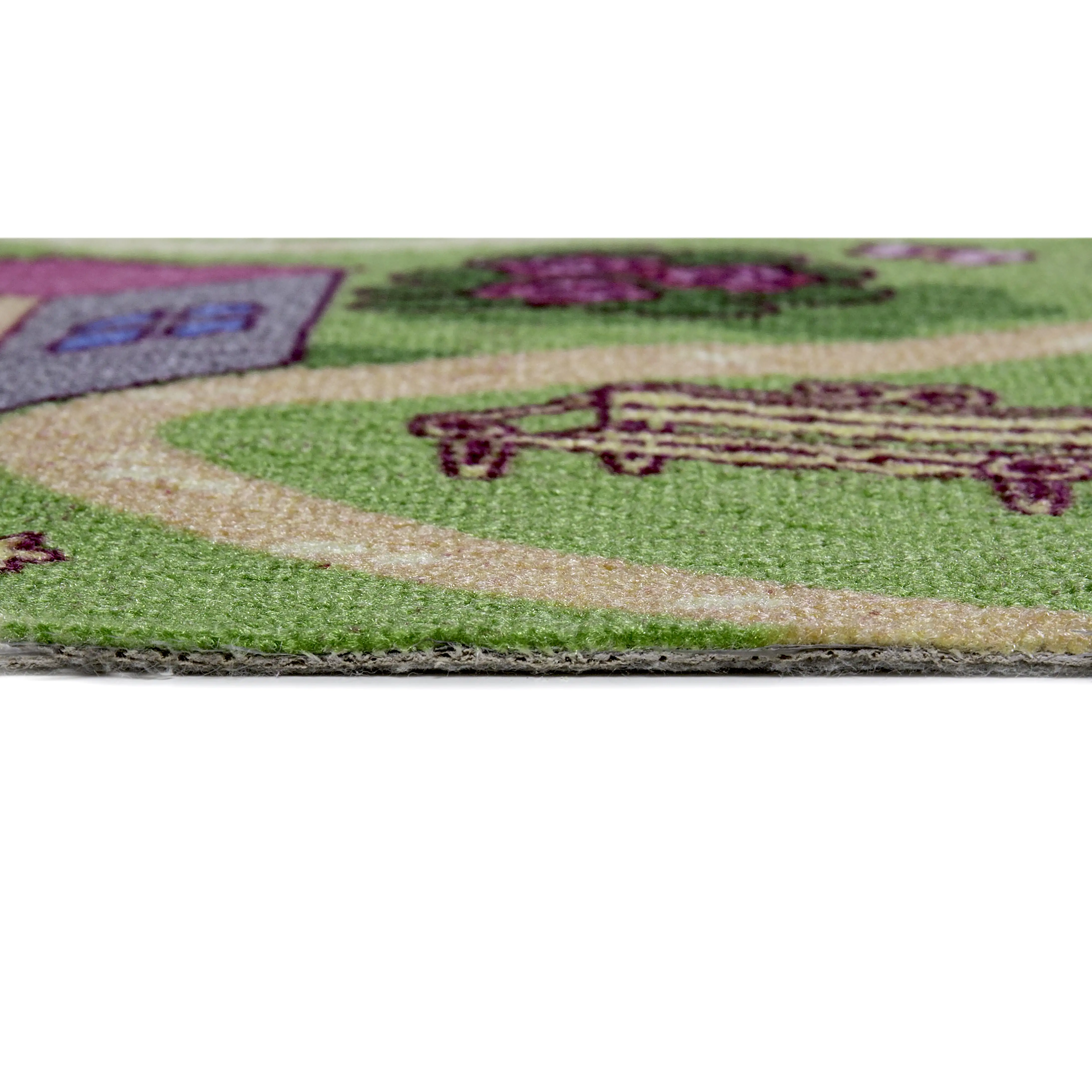 Andiamo Kinderteppich Straßenteppich Meterware Sweet Town pink 4 m breit