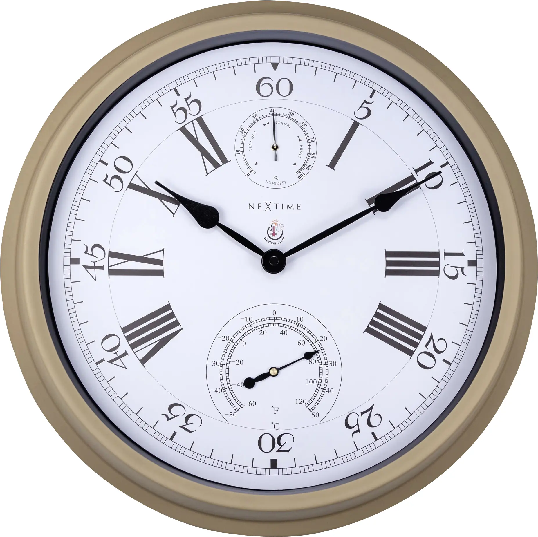 Nextime Außenwanduhr Hyacinth Ø 40,5 cm