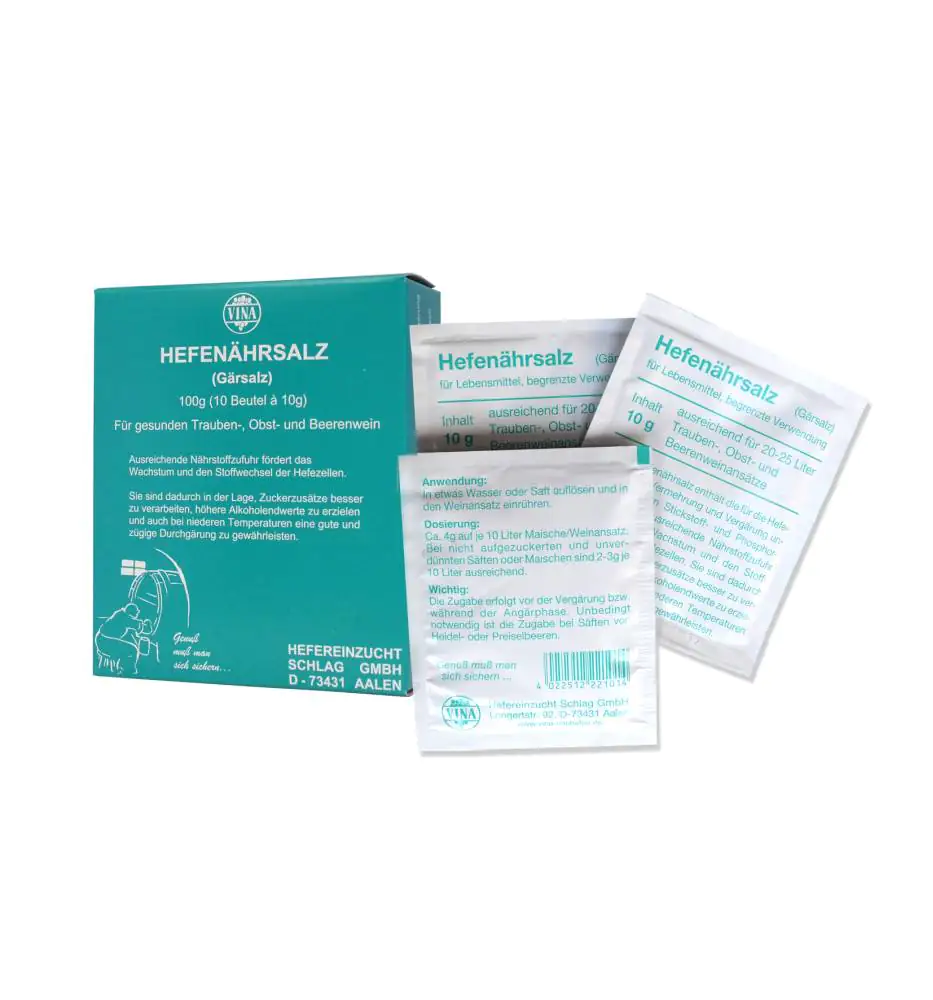 Vina Hefenährsalz Gärsalz 10 x 10 g 