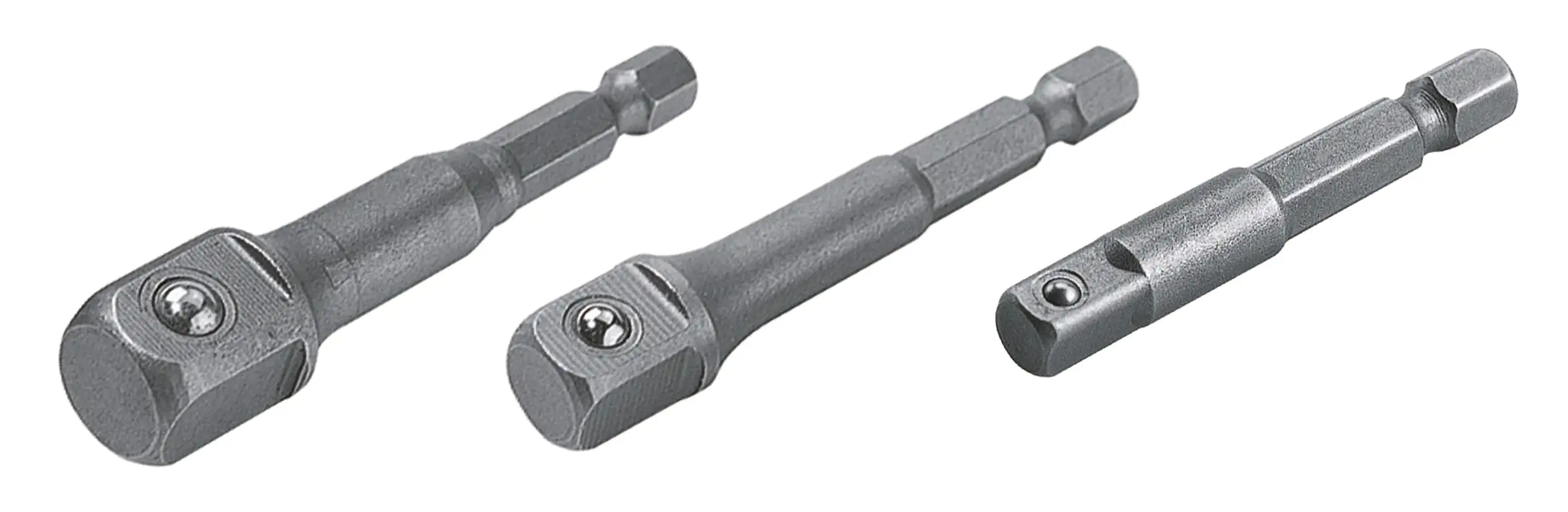 Wolfcraft Stecknuss-Adapter-Set 3-teilig Sechskant