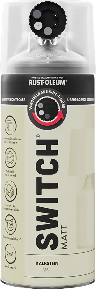 Rust-Oleum Sprühlack Switch 400 ml kalkstein matt