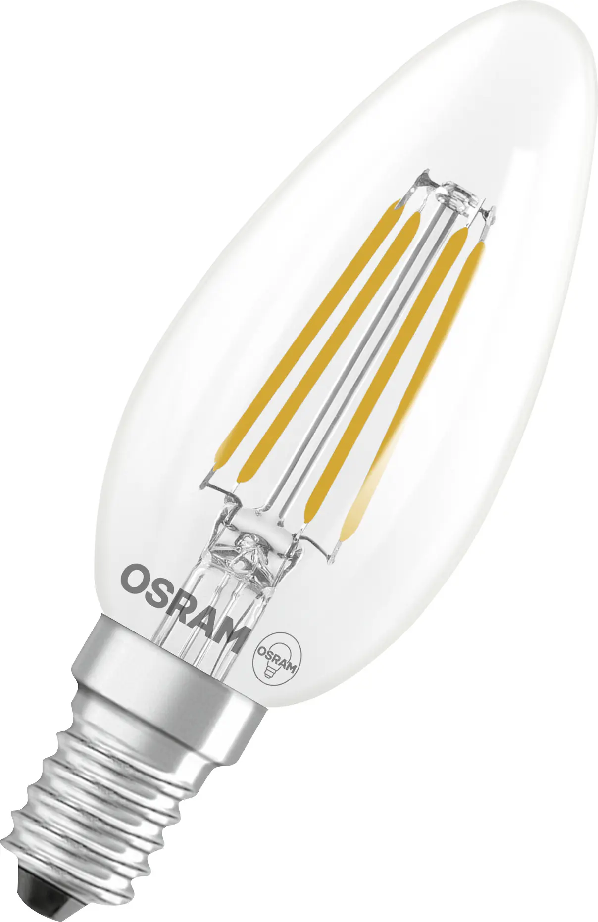 Osram LED Leuchtmittel Star Classic B 40 Filament 3,4W 827 klar E14