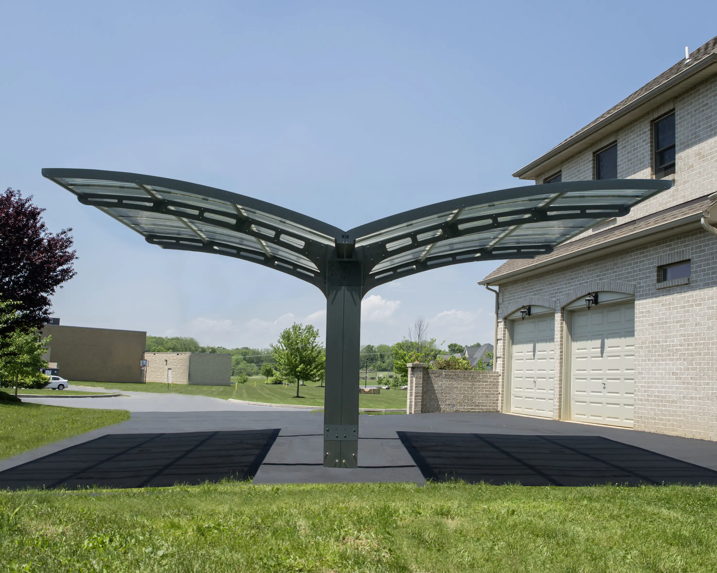 Canopia Carport Arizona Wave  495 x 578 cm anthrazit