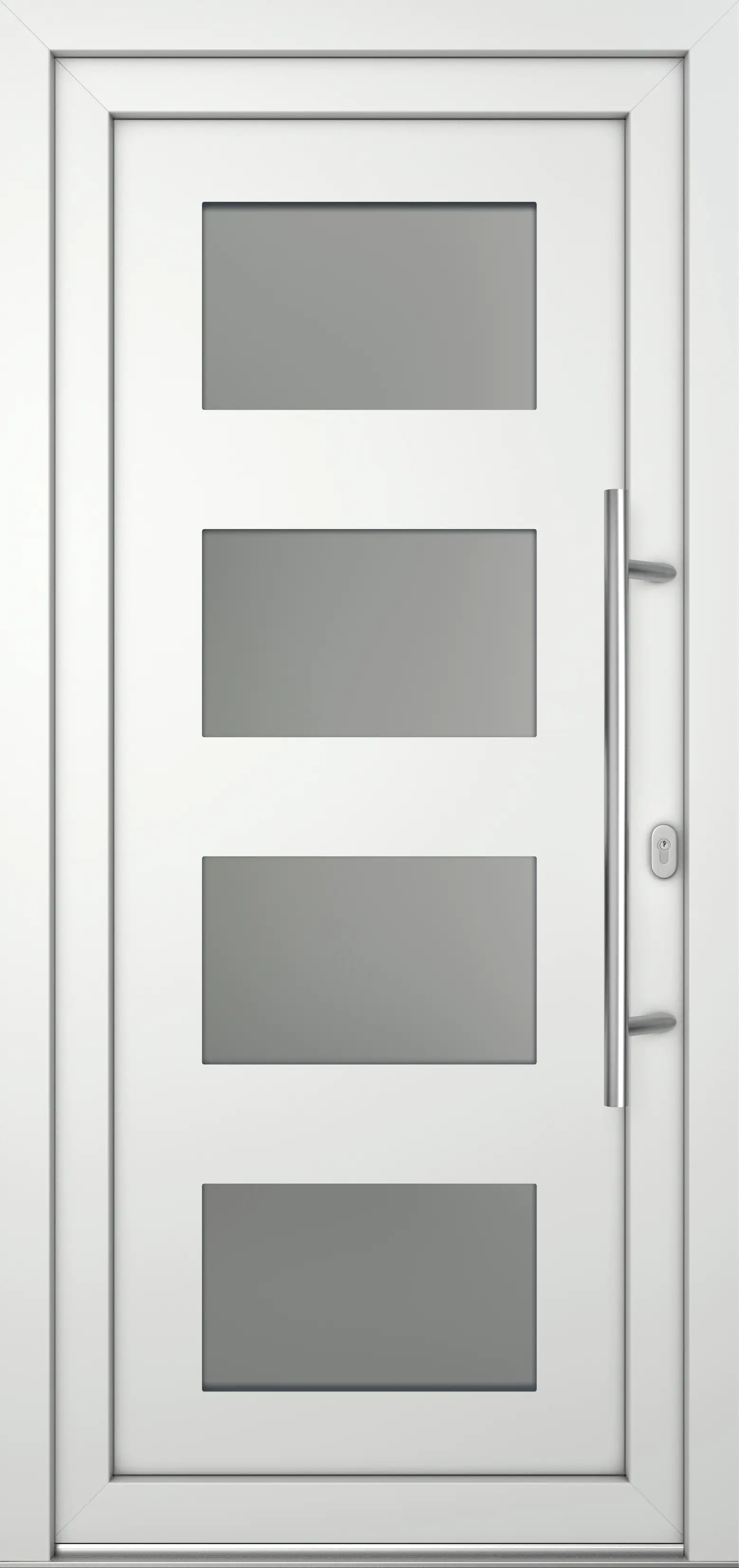 Meeth Haustür Optimal Pro PVC Modell 101 88 x 200 cm DIN Rechts weiß