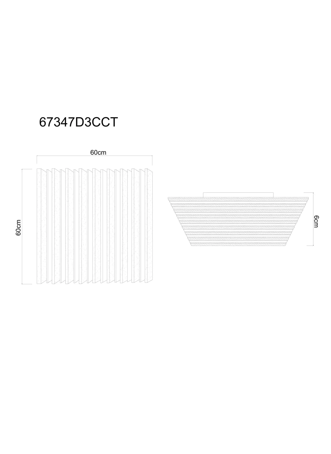 Globo LED Deckenleuchte Hayden 60 cm warmweiß-kaltweiß