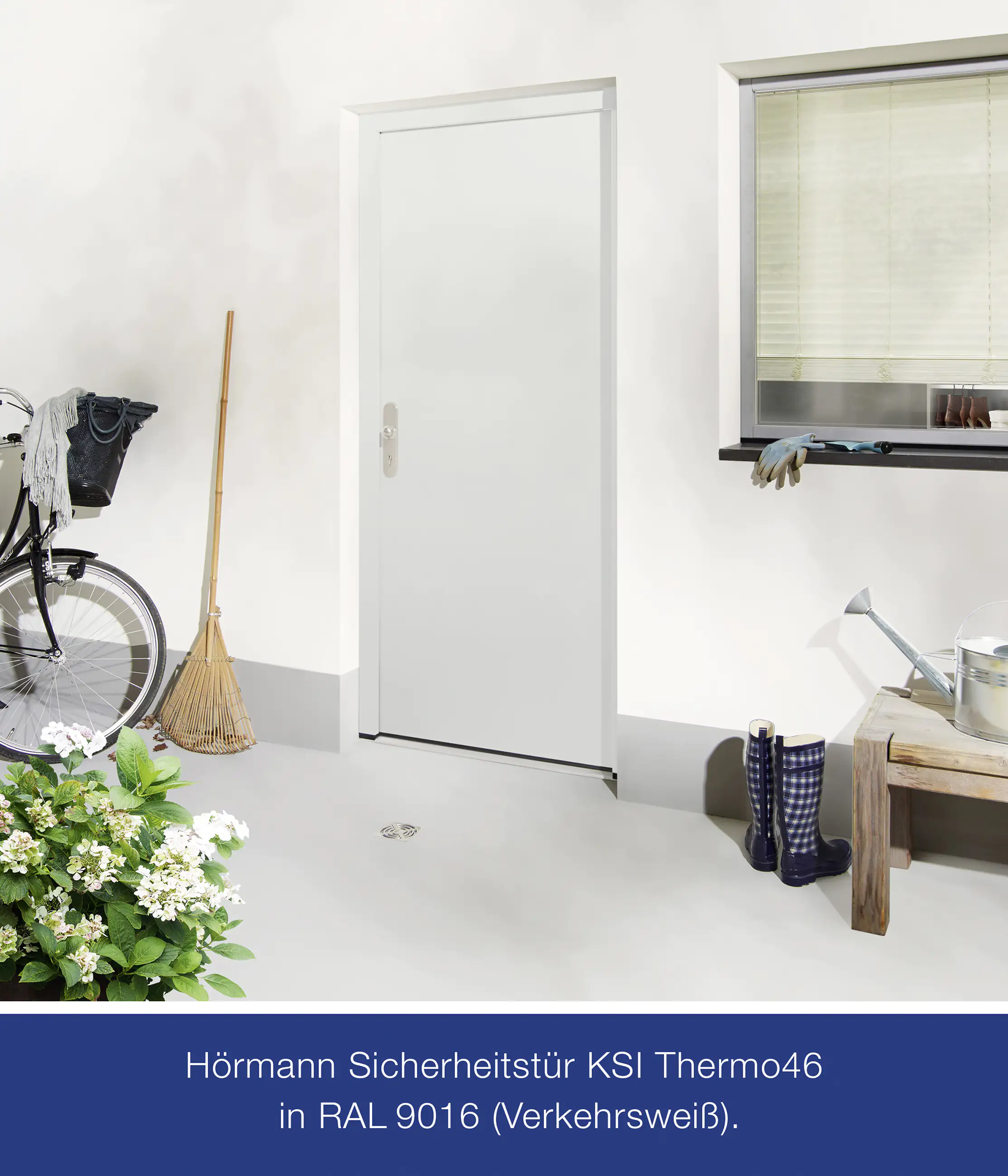 Hörmann Sicherheitstür KSI Thermo46 RC2 weiß 100 x 210 cm Links