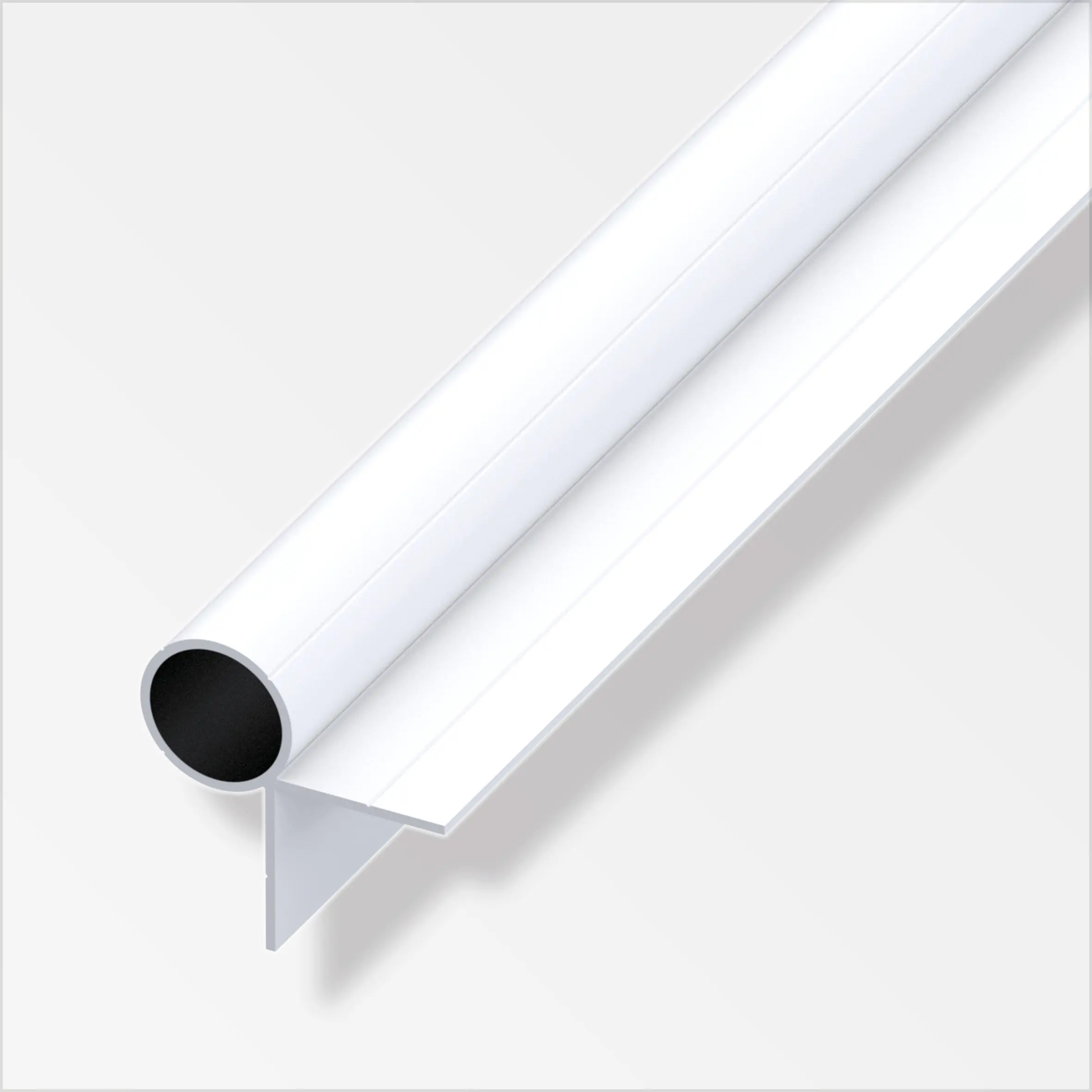 alfer Combitech Rundrohr Aluminium Ø 23,5 mm x 1 m weiß