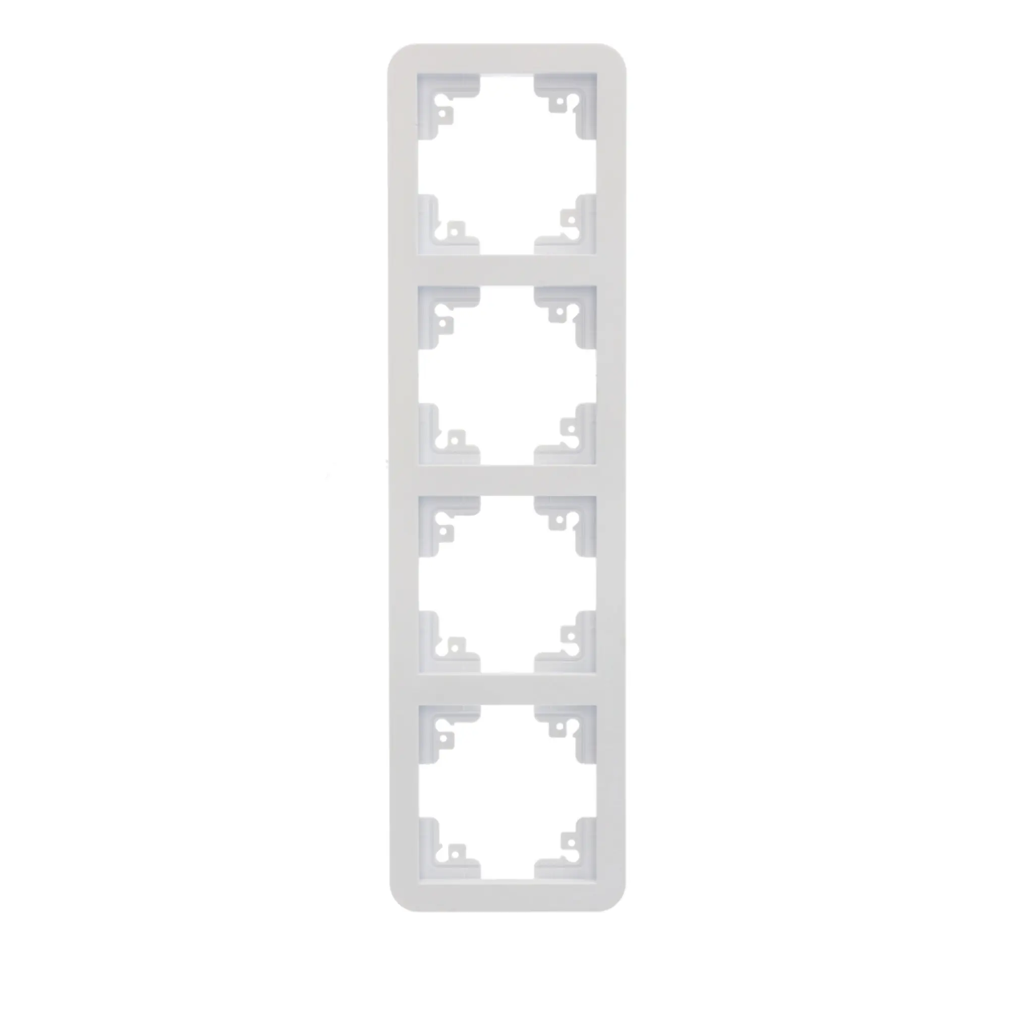 Unitec Abdeckrahmen Spa 4-fach polarweiß