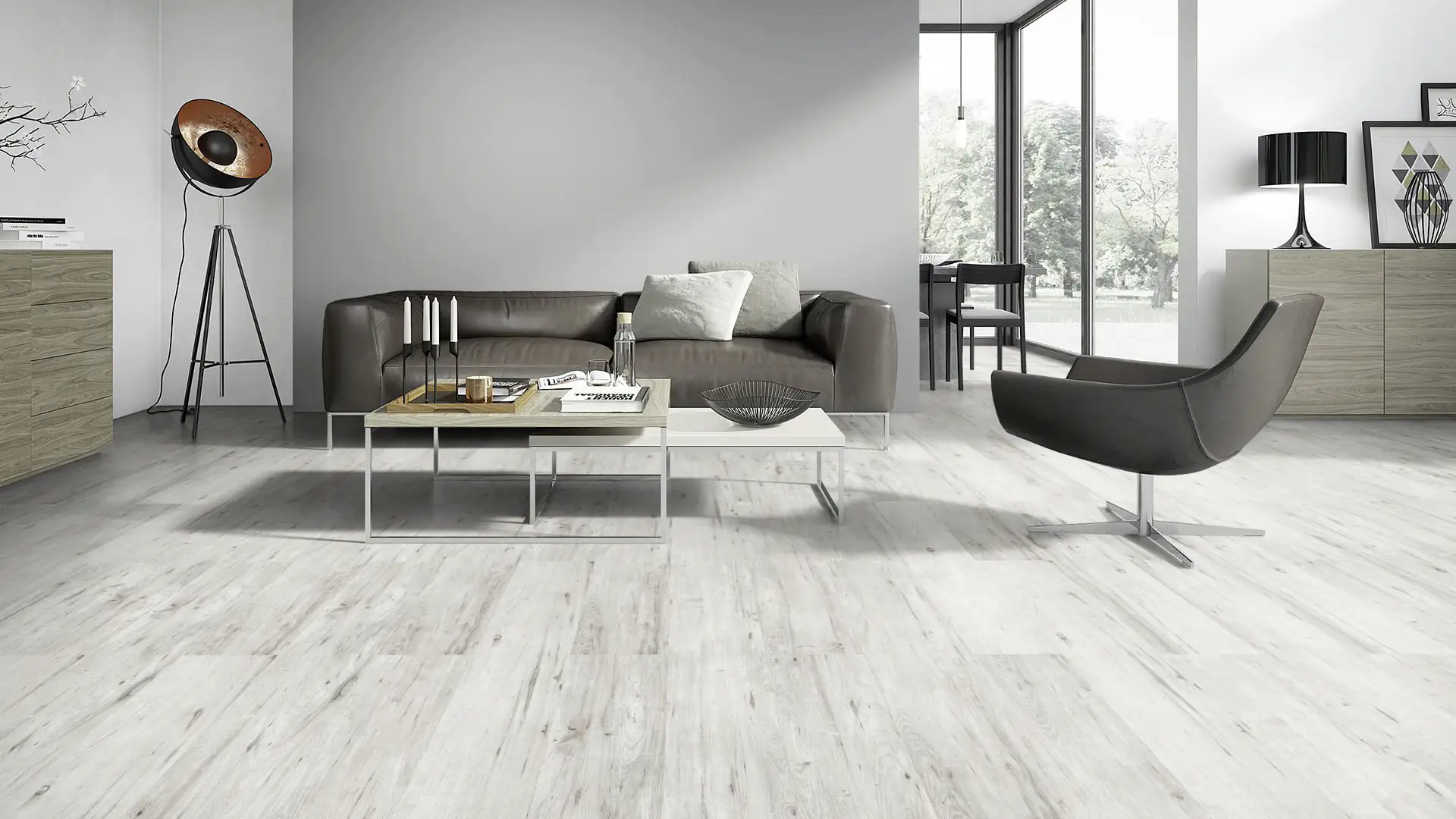 Classen Laminat 7 mm 4V 128,6 x 19,4 cm 7 mm Eiche grau rustikal