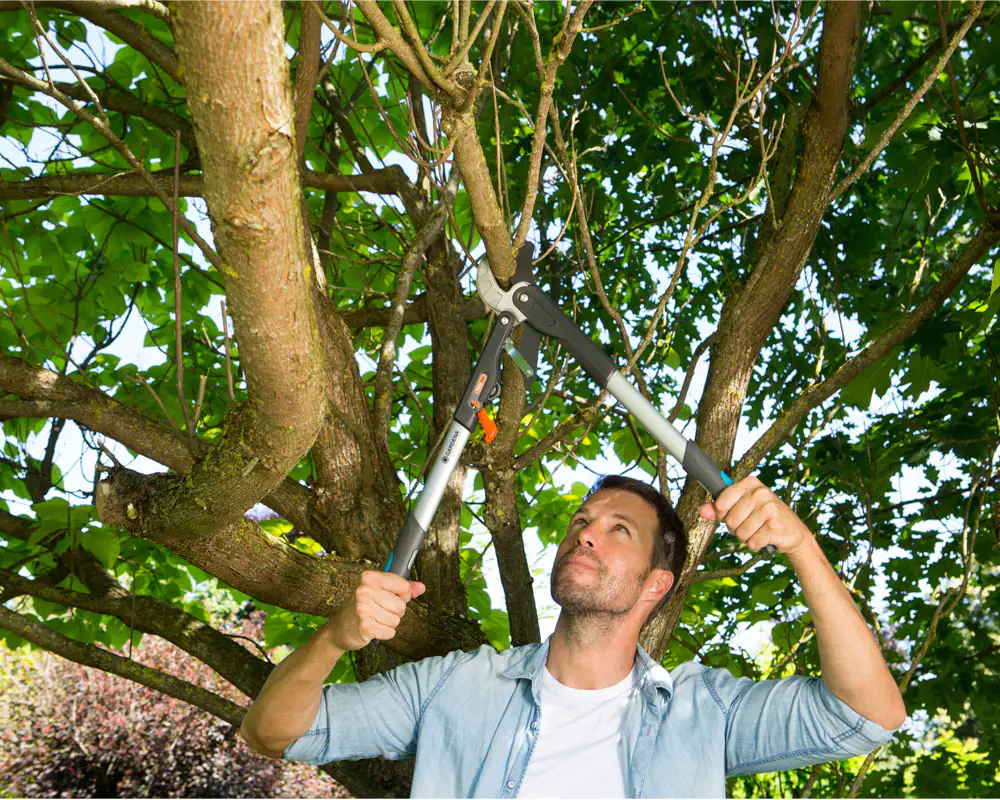 Gardena Ratschen-Astschere Comfort SmartCut bis zu Ø 45 mm Schnittstärke