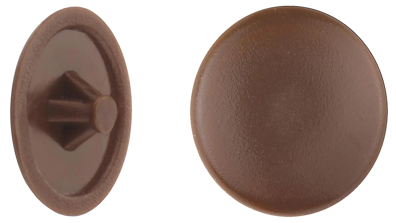 Connex Abdeckkappen Ø 12 mm für PZ Schrauben braun - 50 Stk.