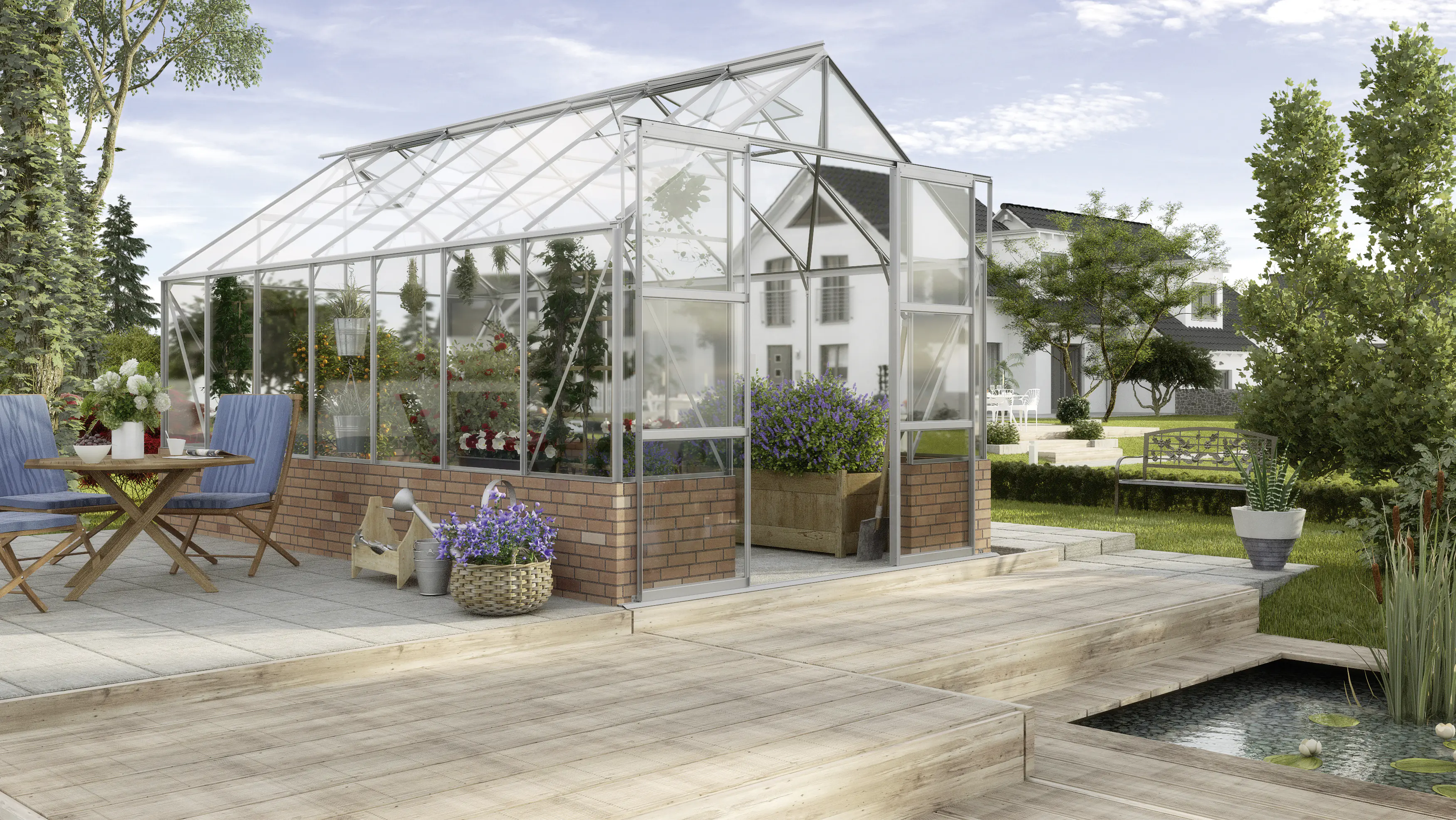 Vitavia Gewächshaus Cassandra 11500 256 x 450 cm 3 mm ESG
